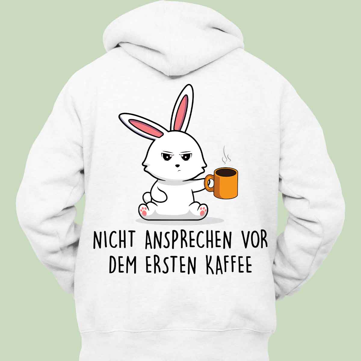 Ansprechen Bunny - Hoodie Unisex Rückendruck