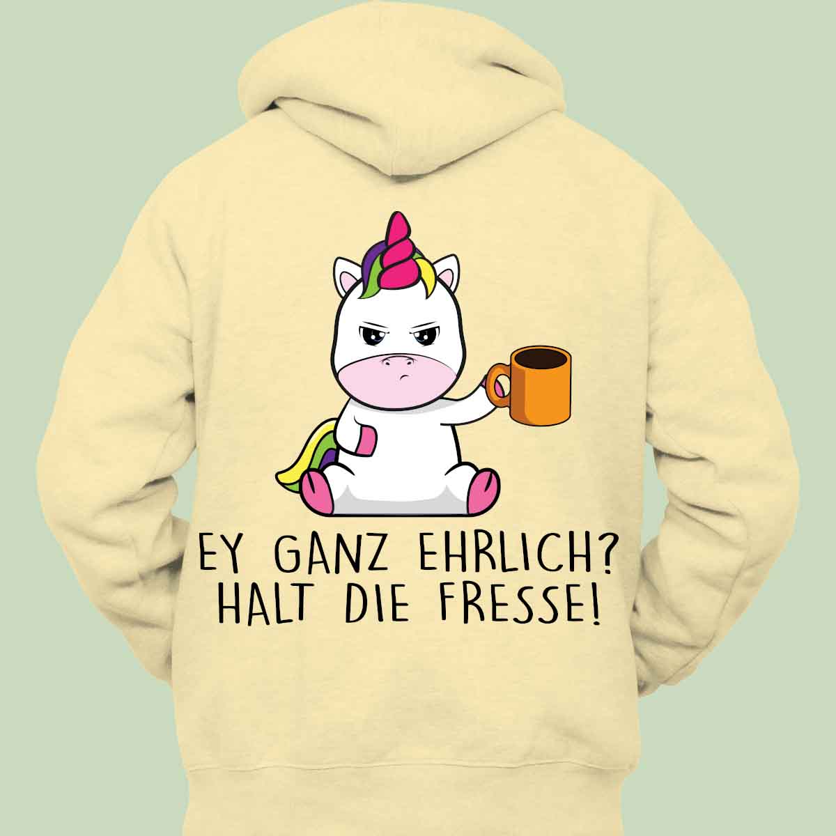 Ganz Ehrlich Cute Einhorn - Hoodie Unisex