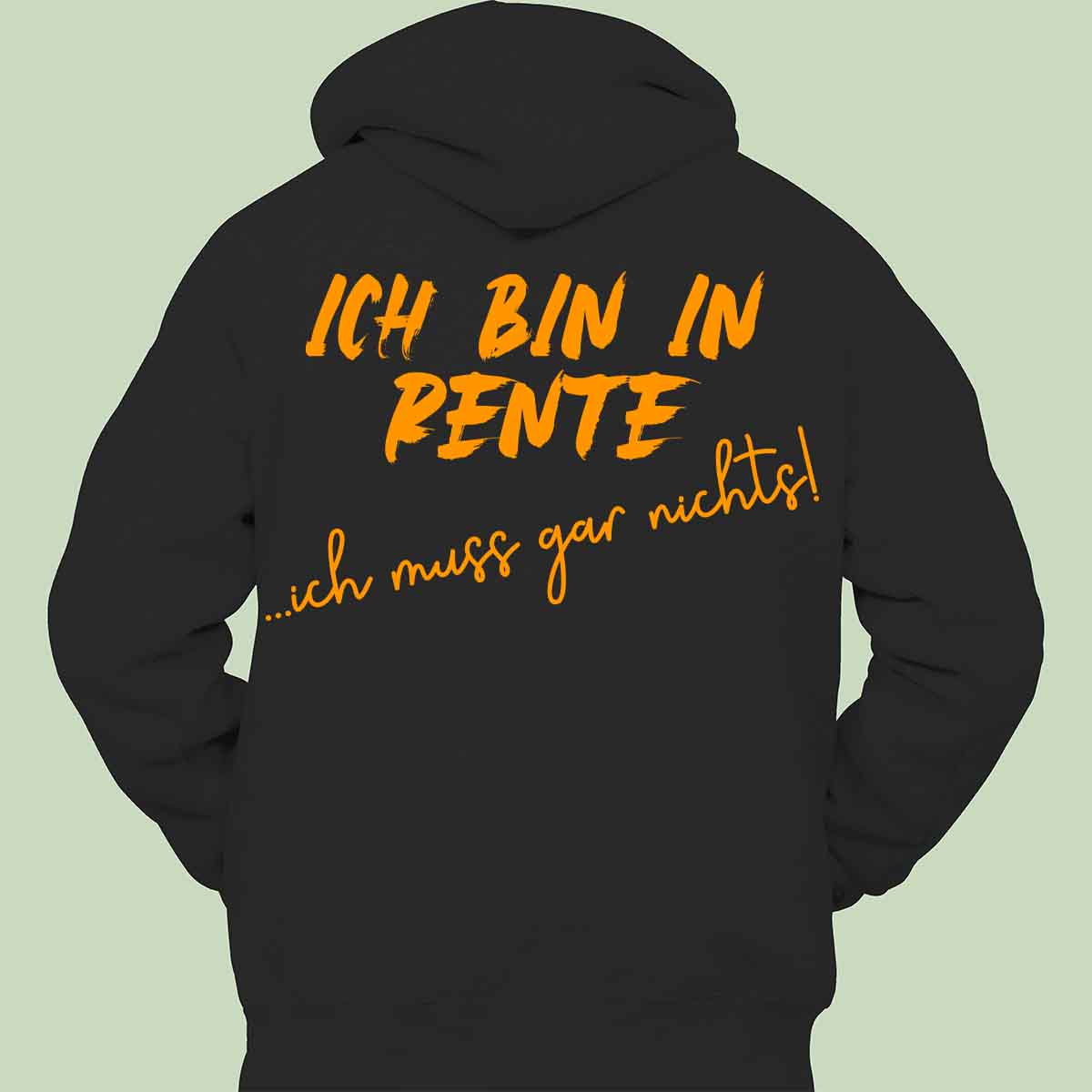 Rente - Hoodie Unisex Rückendruck