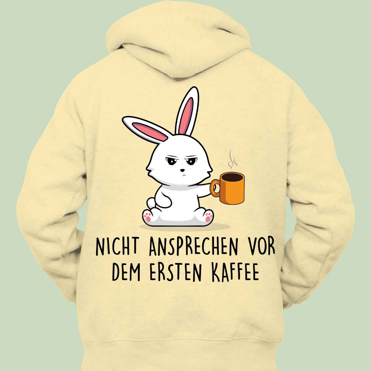Ansprechen Bunny - Hoodie Unisex Rückendruck