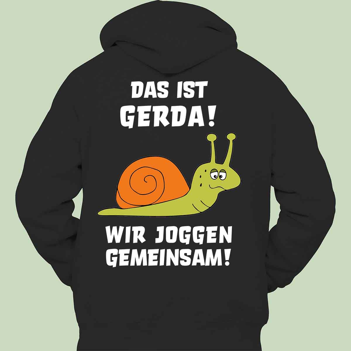 Gerda Schnecke - Hoodie Unisex Rückendruck