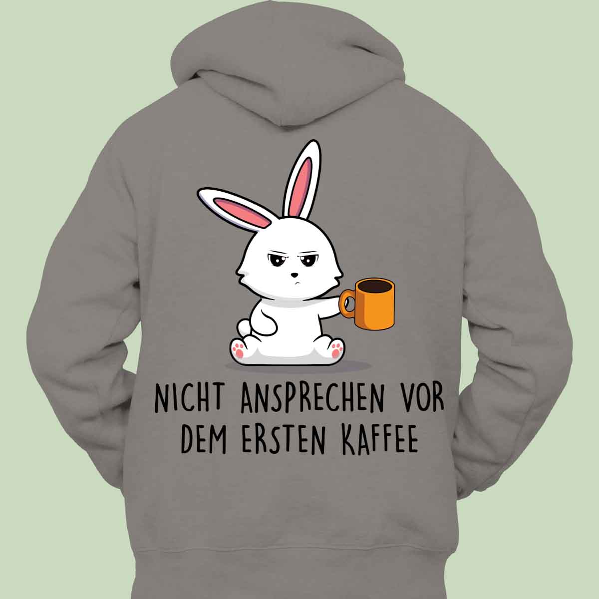 Ansprechen Bunny - Hoodie Unisex Rückendruck