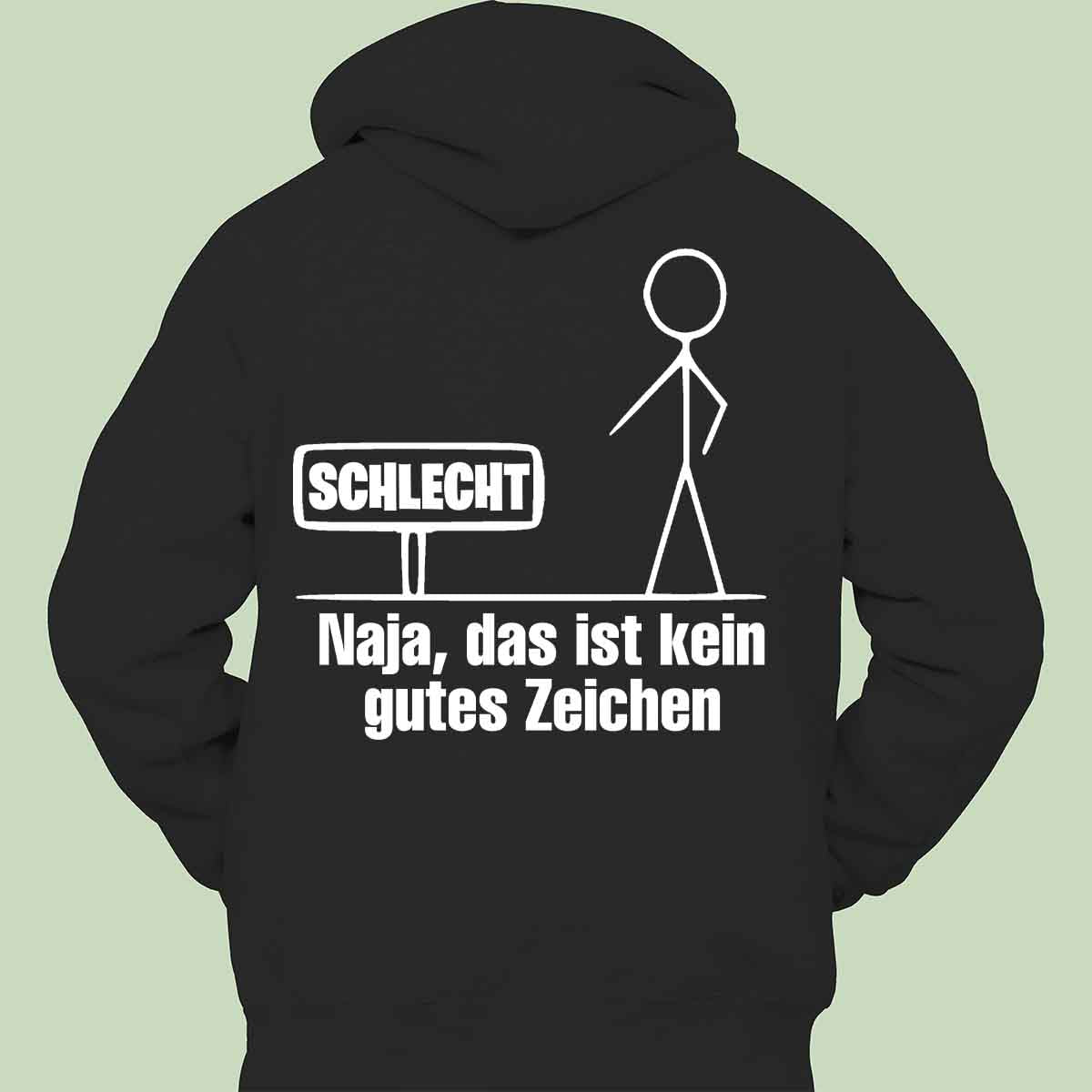 Gutes Zeichen - Hoodie Unisex Rückendruck