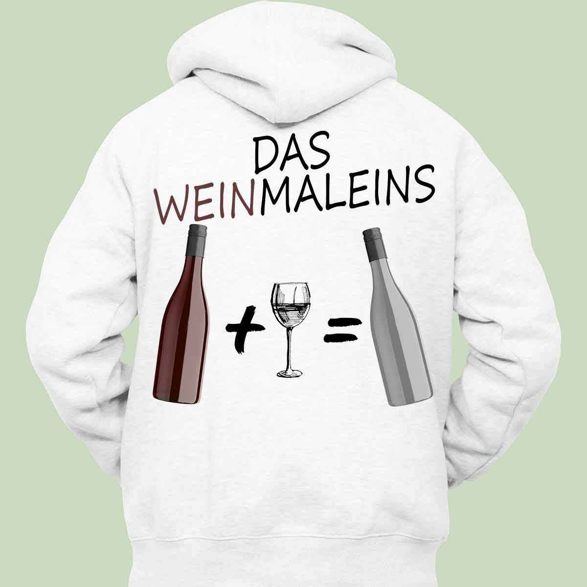 Weinmaleins - Hoodie Unisex Rückendruck