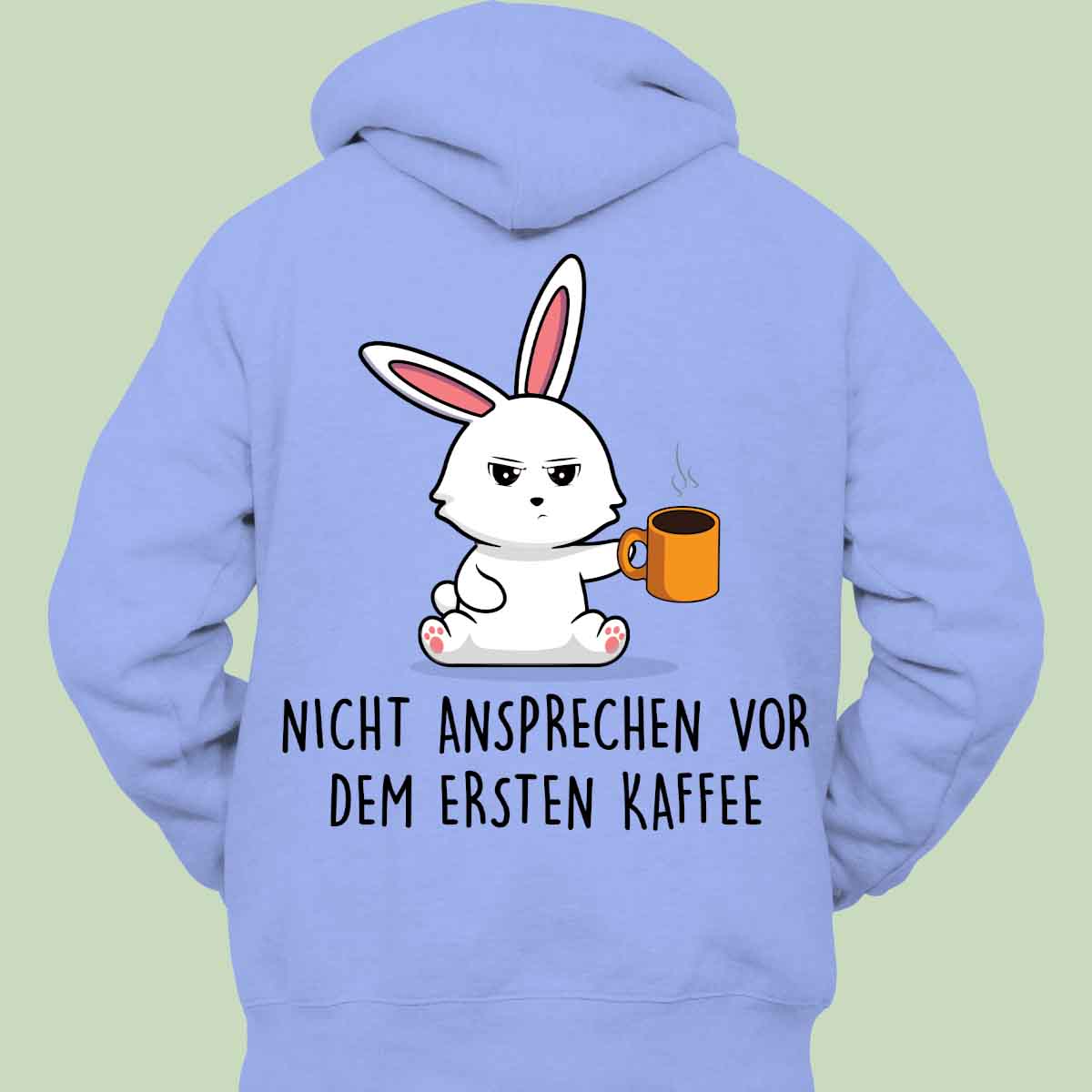 Ansprechen Bunny - Hoodie Unisex Rückendruck