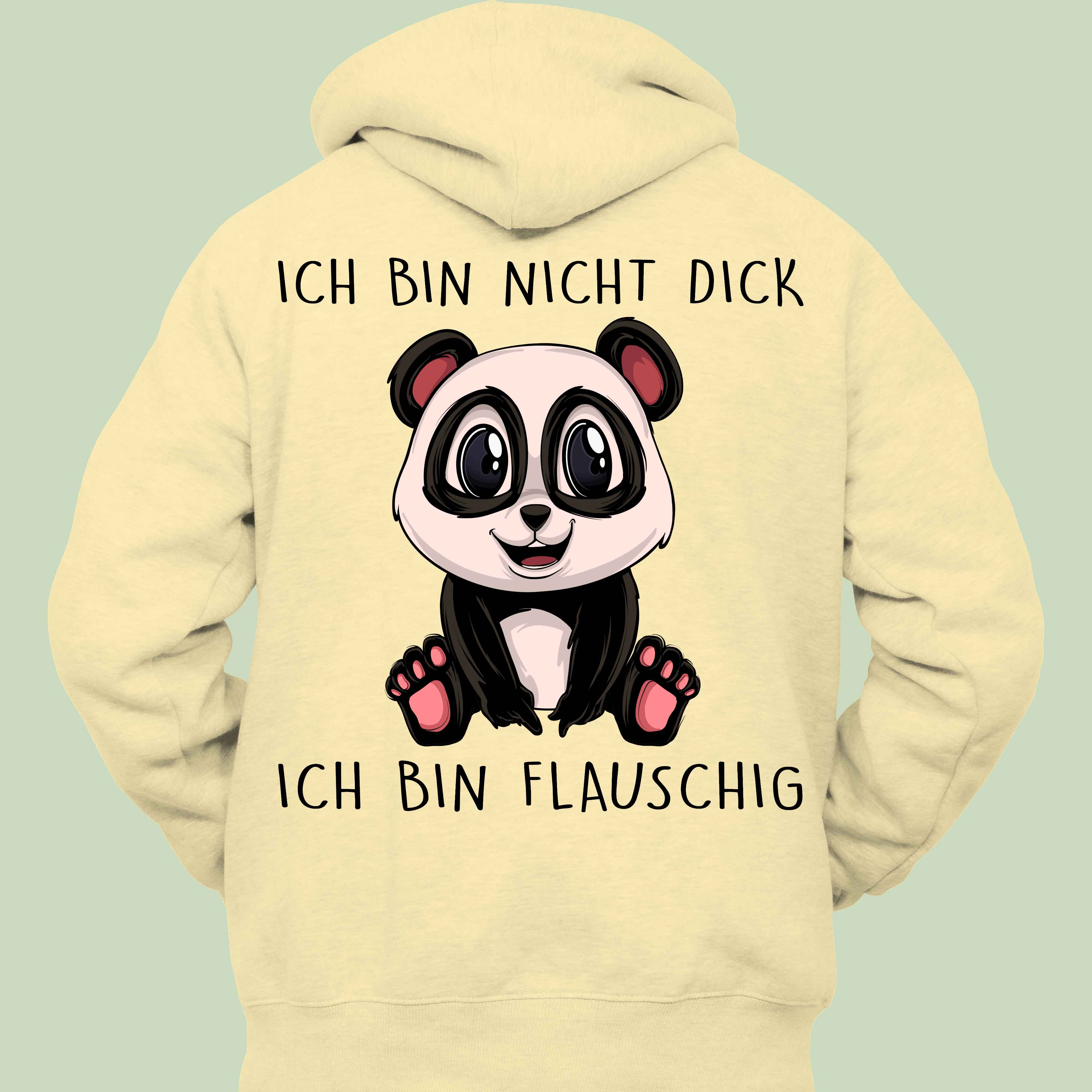 Flauschig Panda - Hoodie Unisex Rückendruck