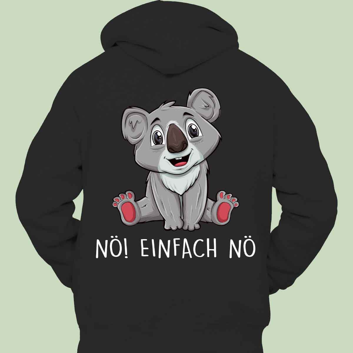Nö! Koala - Hoodie Unisex Rückendruck