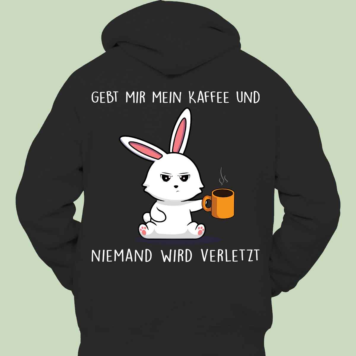 Verletzt Bunny - Hoodie Unisex Rückendruck