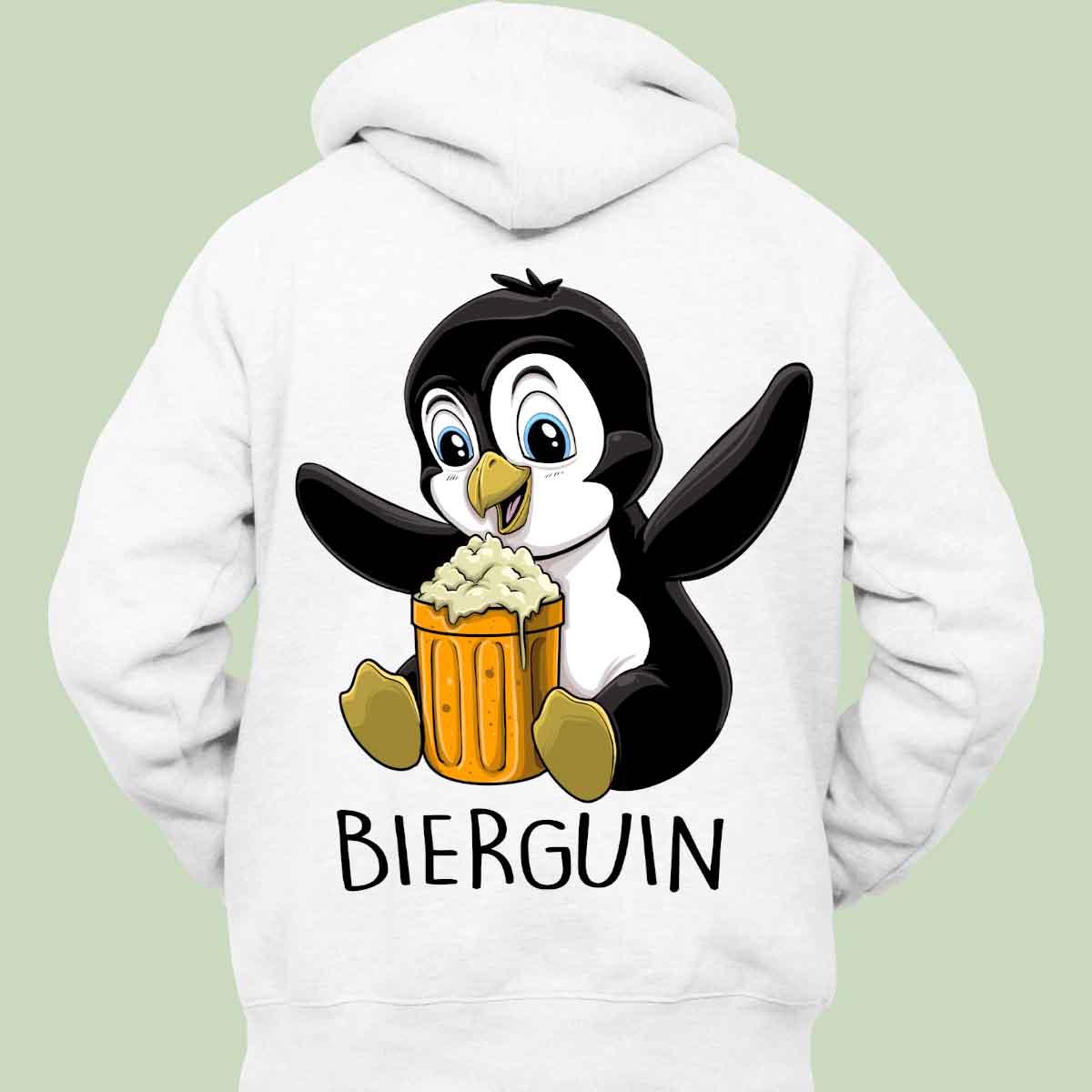Bierguin - Hoodie Unisex Rückendruck