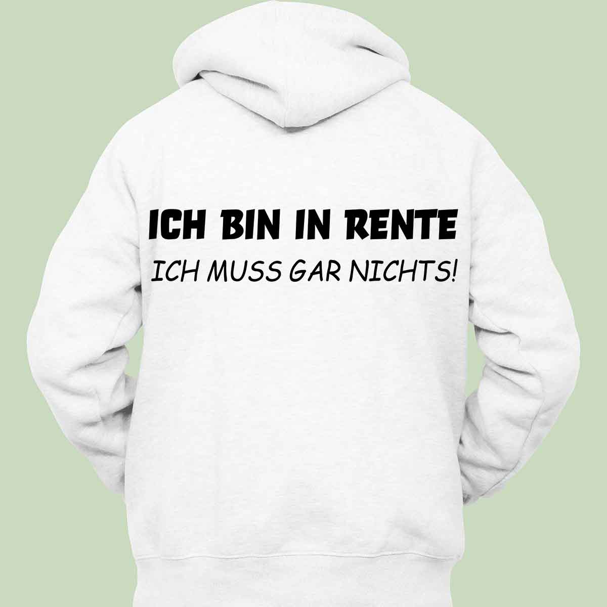 Rente 2 - Hoodie Unisex Rückendruck
