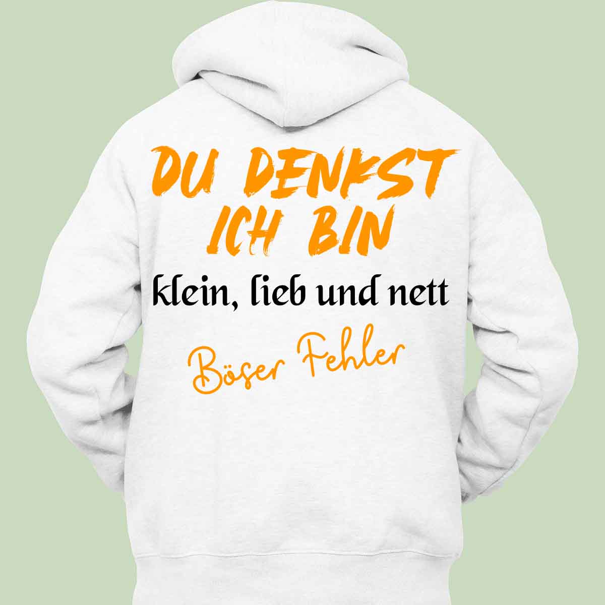 Böser Fehler - Hoodie Unisex Rückendruck