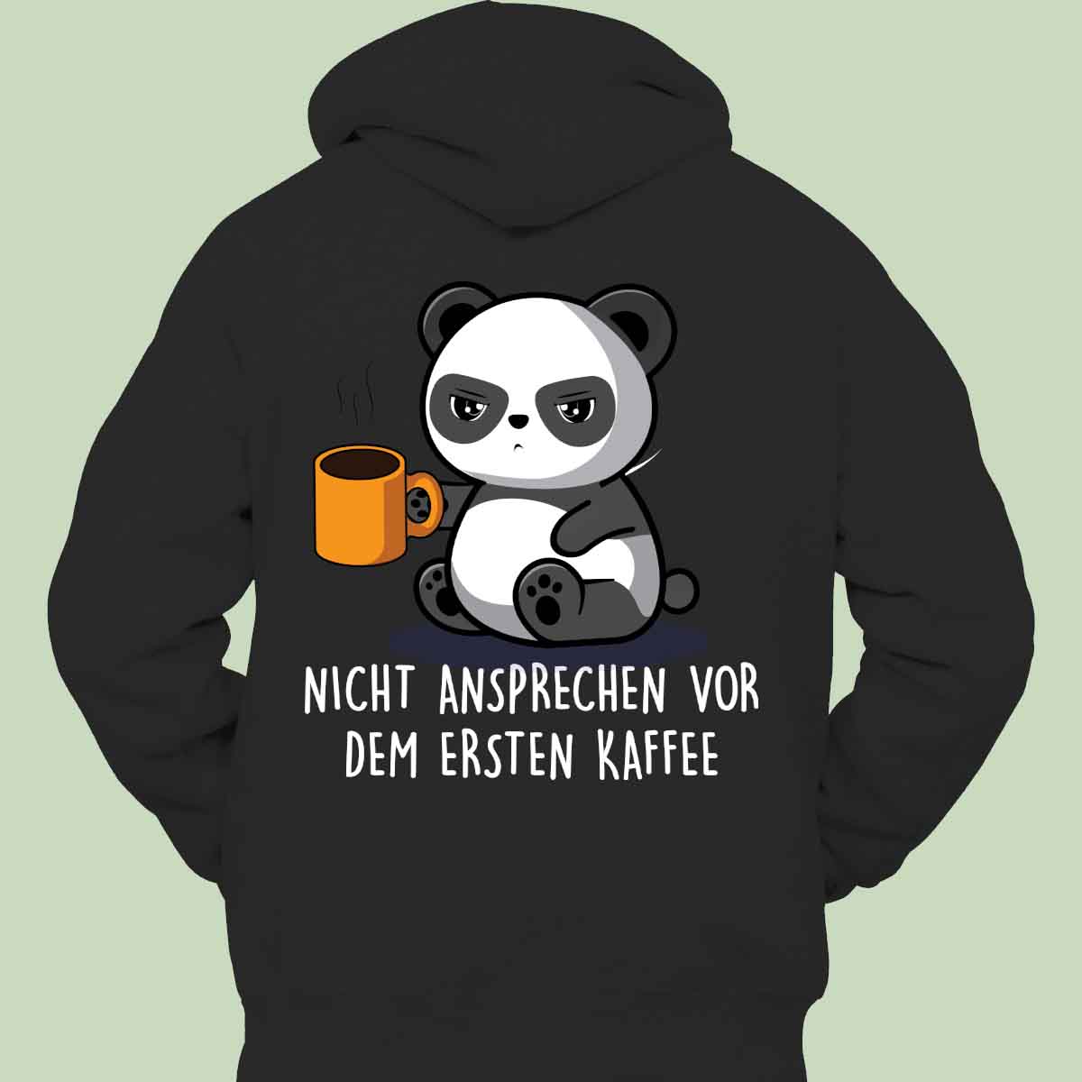Ansprechen Cute Panda - Hoodie Unisex Rückendruck