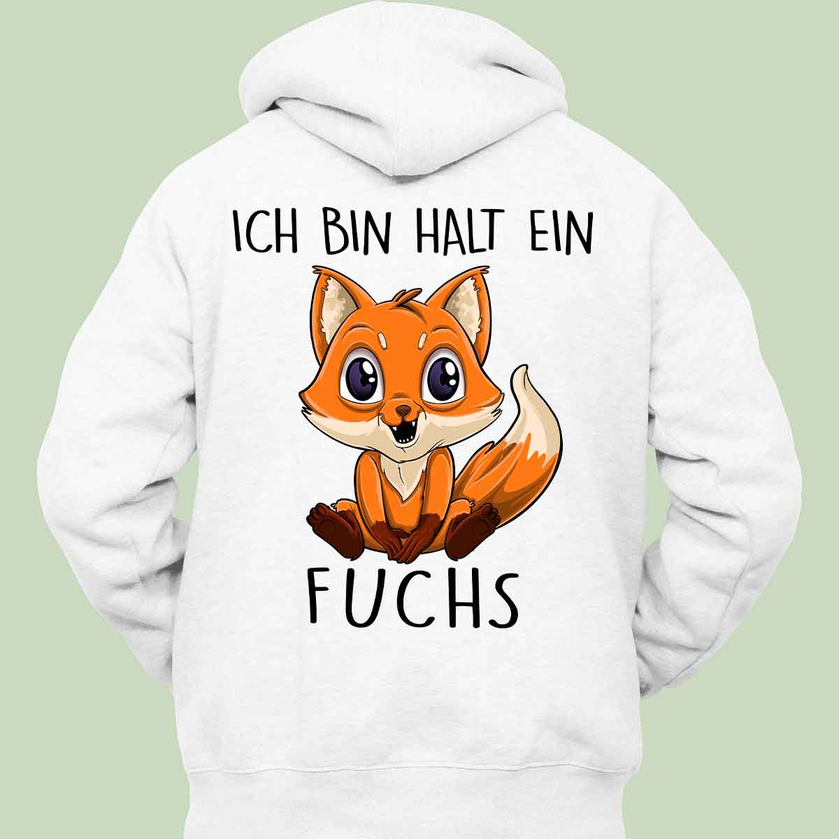 Ein Fuchs - Hoodie Unisex Rückendruck