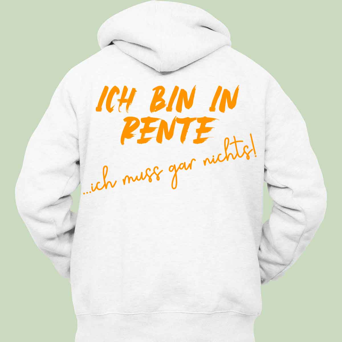 Rente - Hoodie Unisex Rückendruck