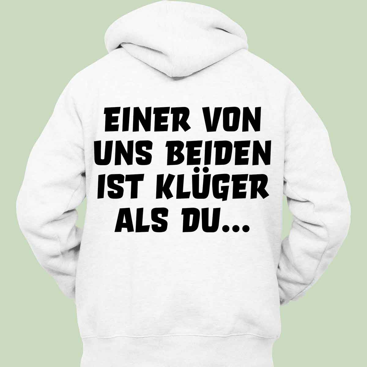 Klüger - Hoodie Unisex Rückendruck