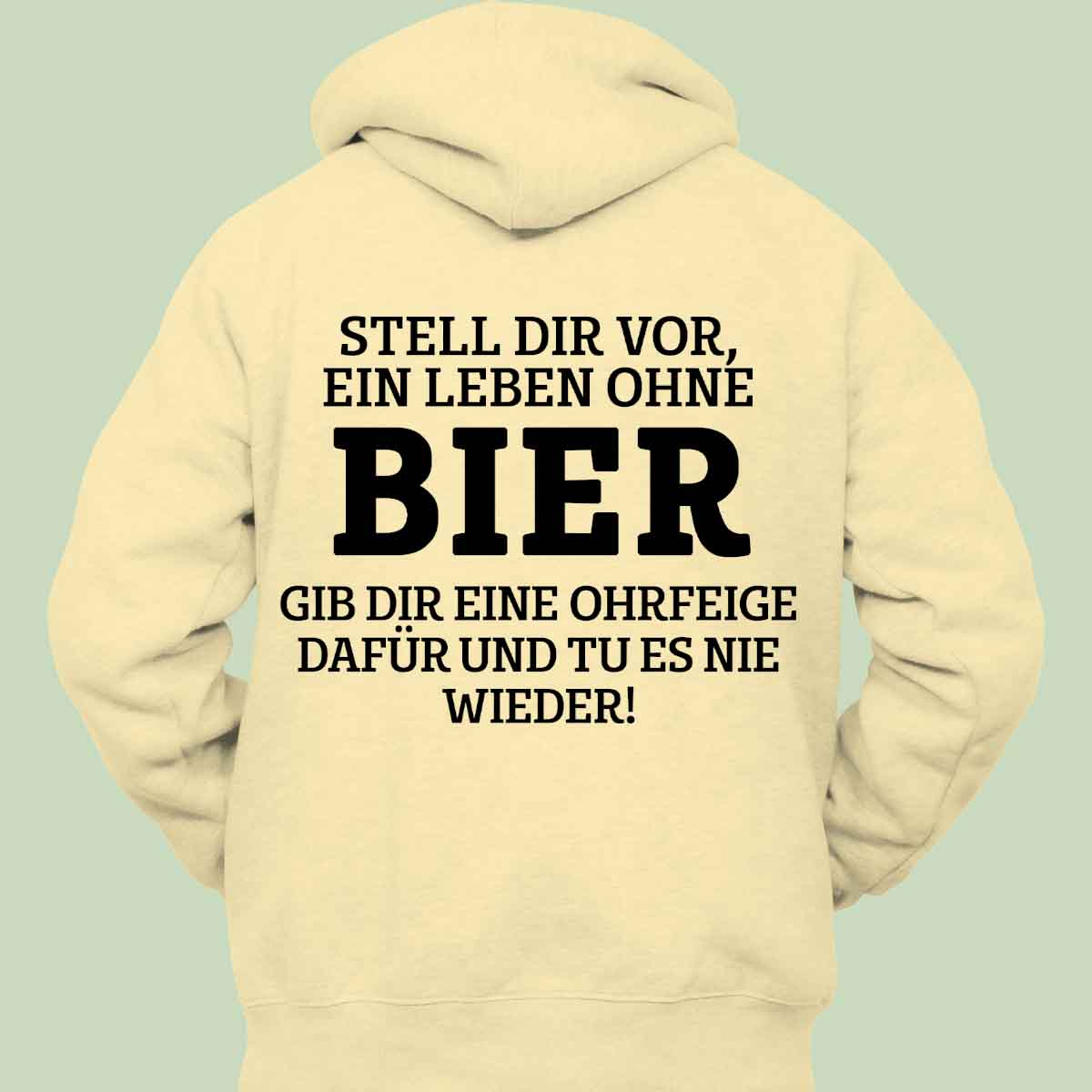 Ohne Bier - Hoodie Unisex Rückendruck