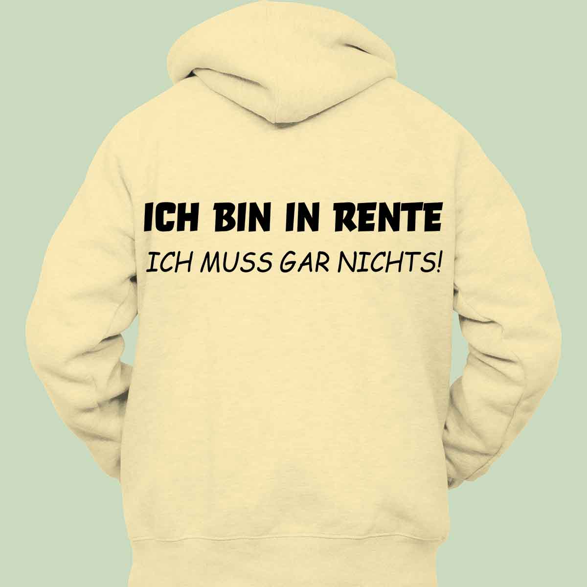 Rente 2 - Hoodie Unisex Rückendruck