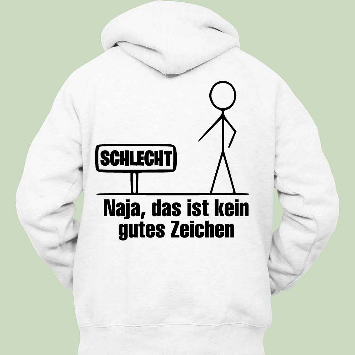 Gutes Zeichen - Hoodie Unisex Rückendruck