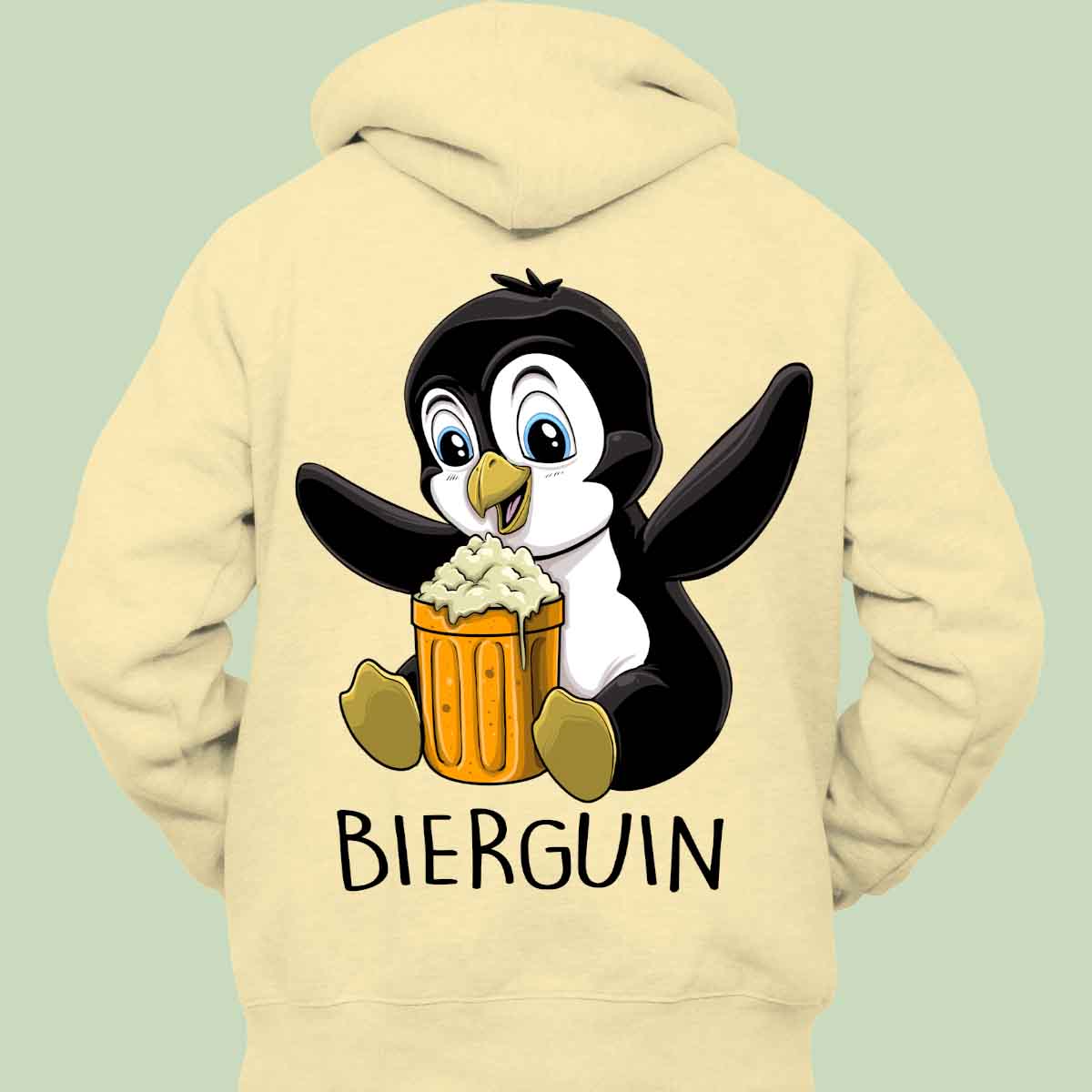 Bierguin - Hoodie Unisex Rückendruck