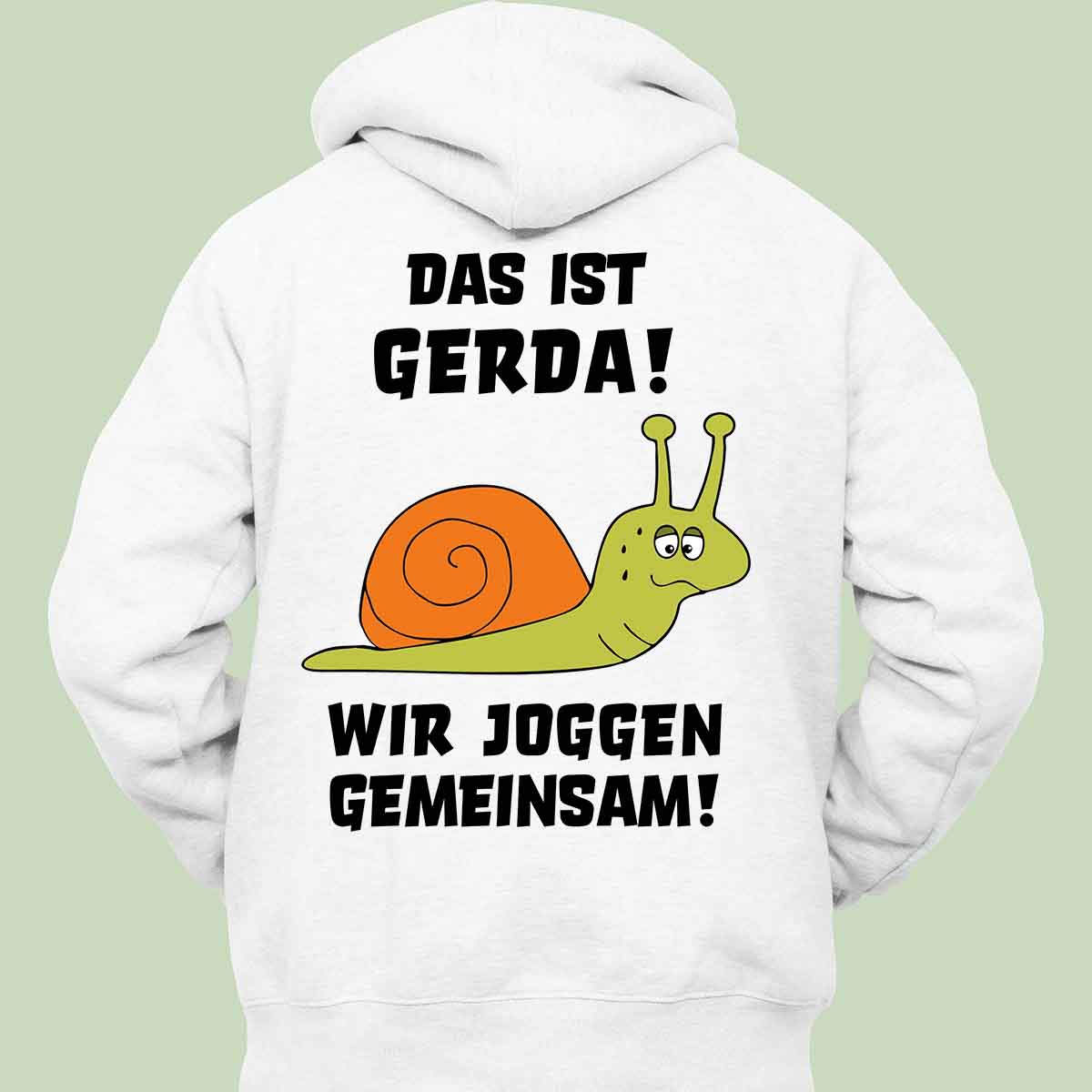 Gerda Schnecke - Hoodie Unisex Rückendruck
