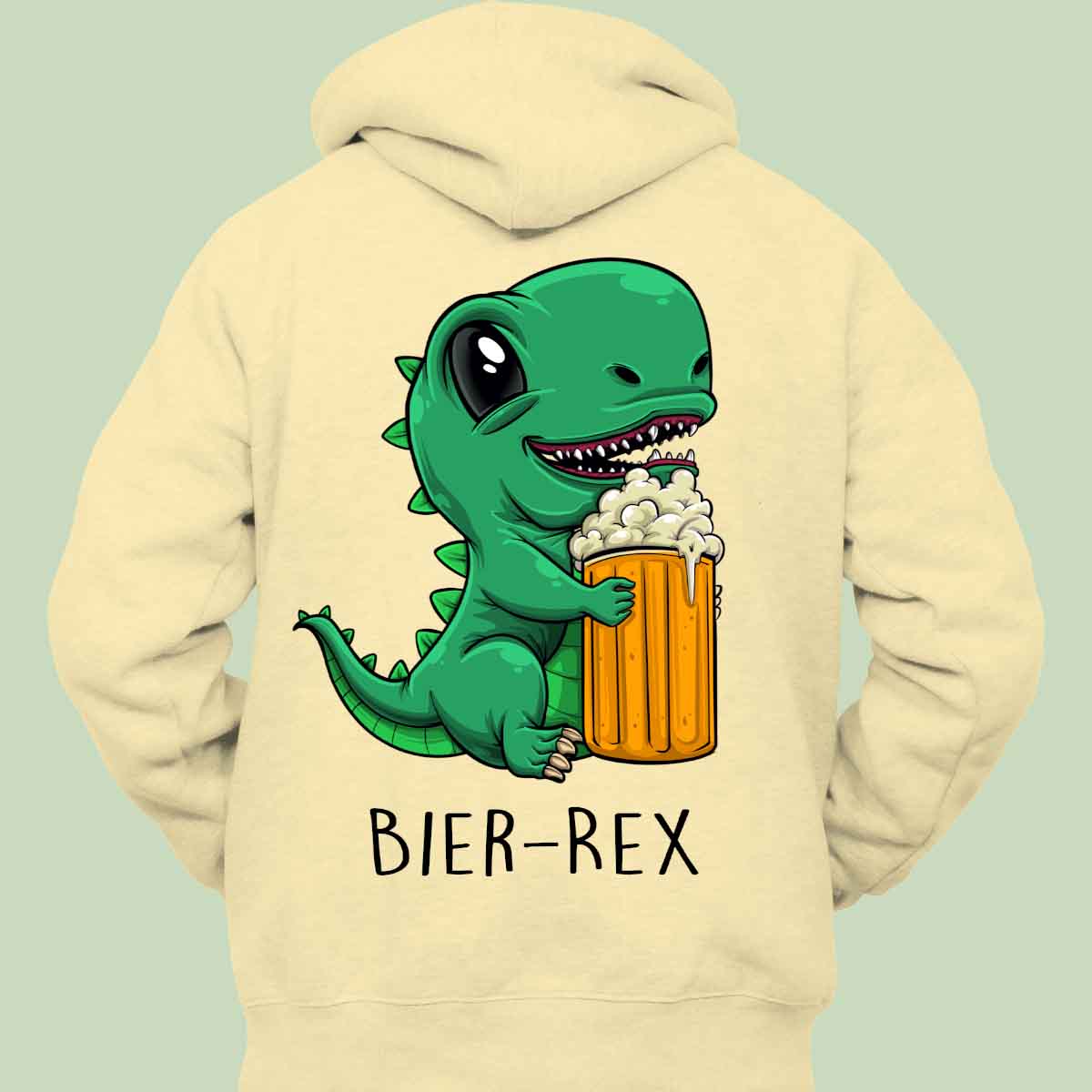 Bier-Rex - Hoodie Unisex Rückendruck