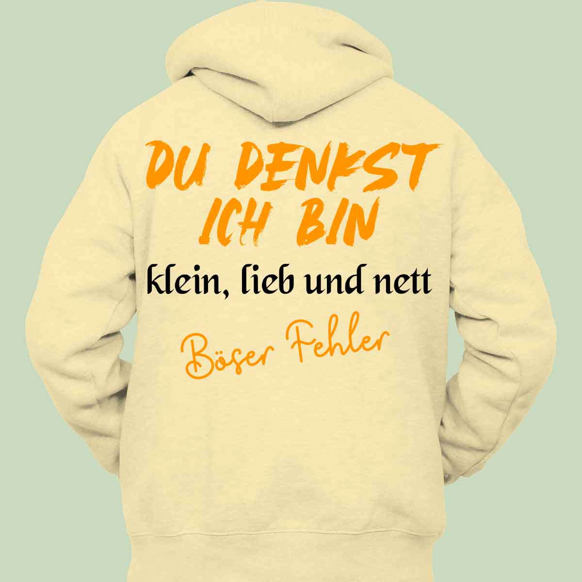 Böser Fehler - Hoodie Unisex Rückendruck
