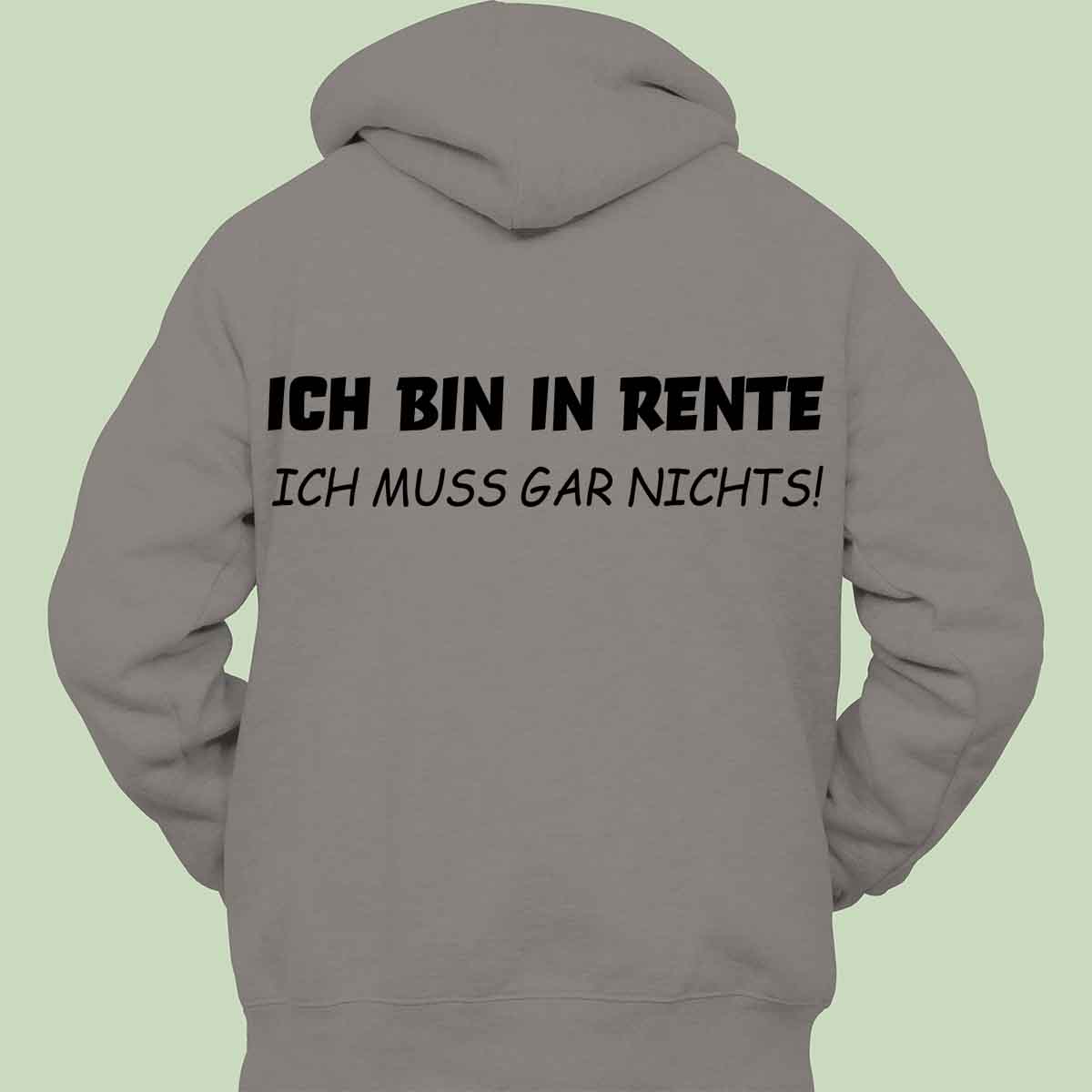 Rente 2 - Hoodie Unisex Rückendruck