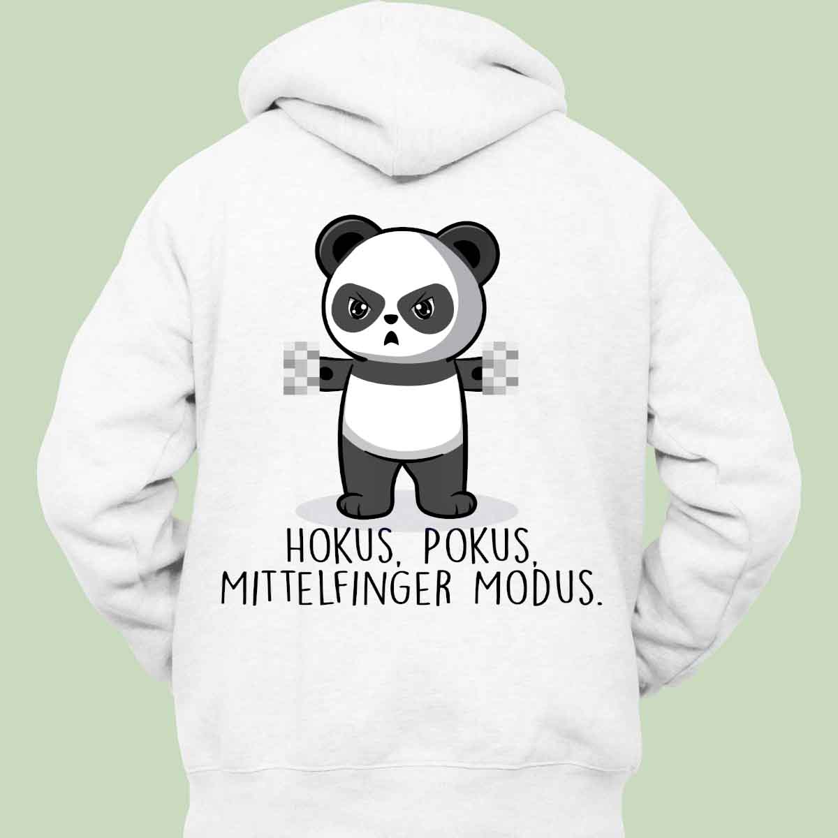 Hokus Pokus Cute Panda - Hoodie Unisex Rückendruck