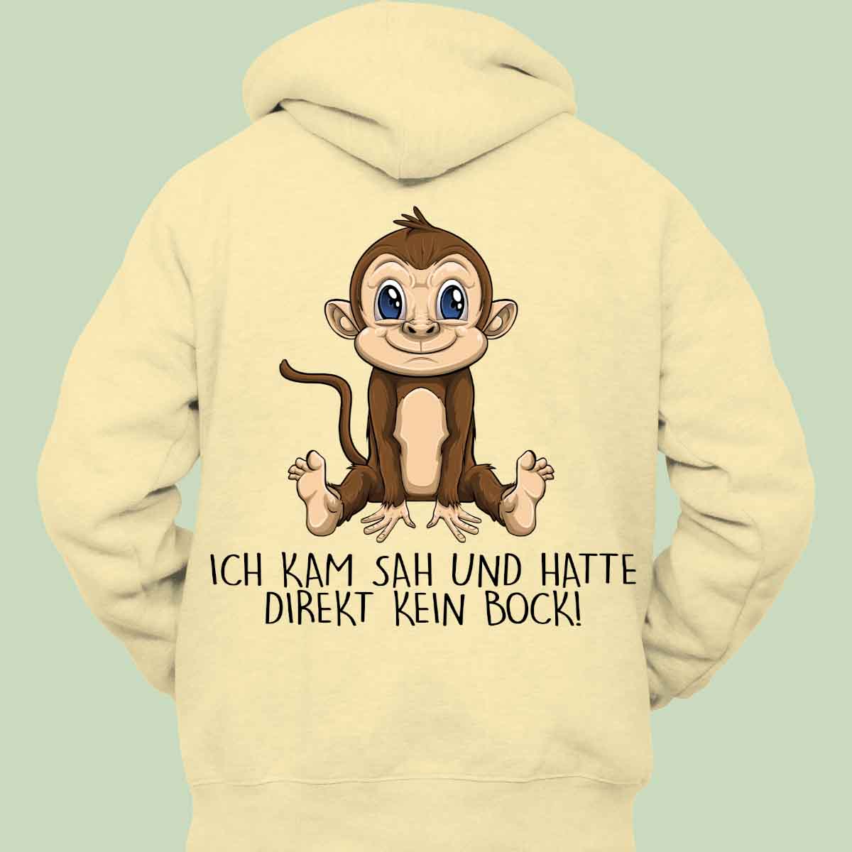 Kein Bock Affe - Hoodie Unisex Rückendruck