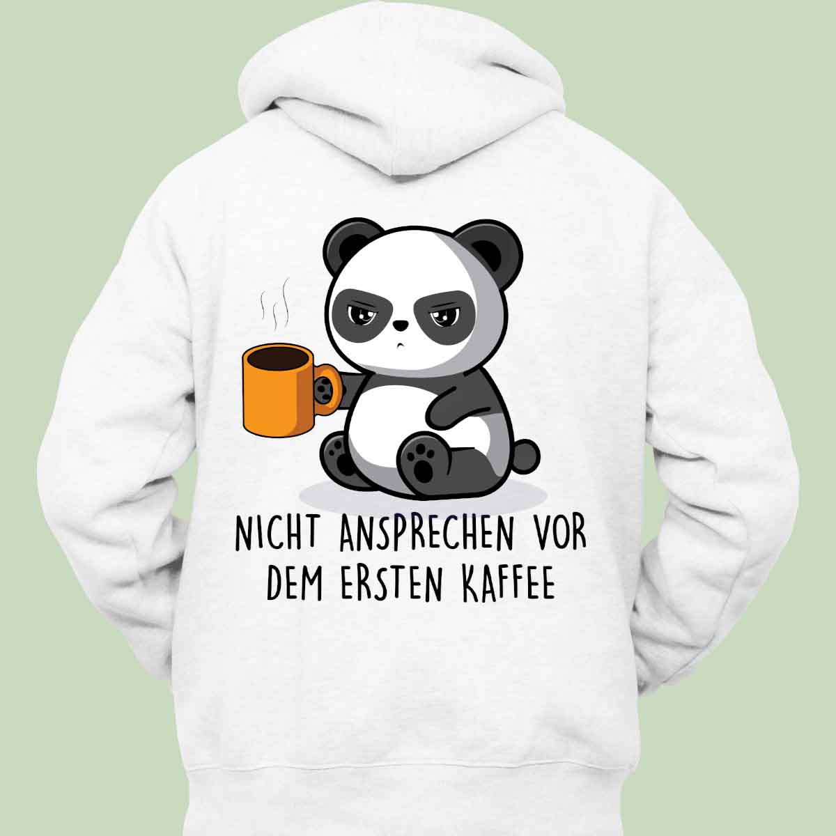 Ansprechen Cute Panda - Hoodie Unisex Rückendruck