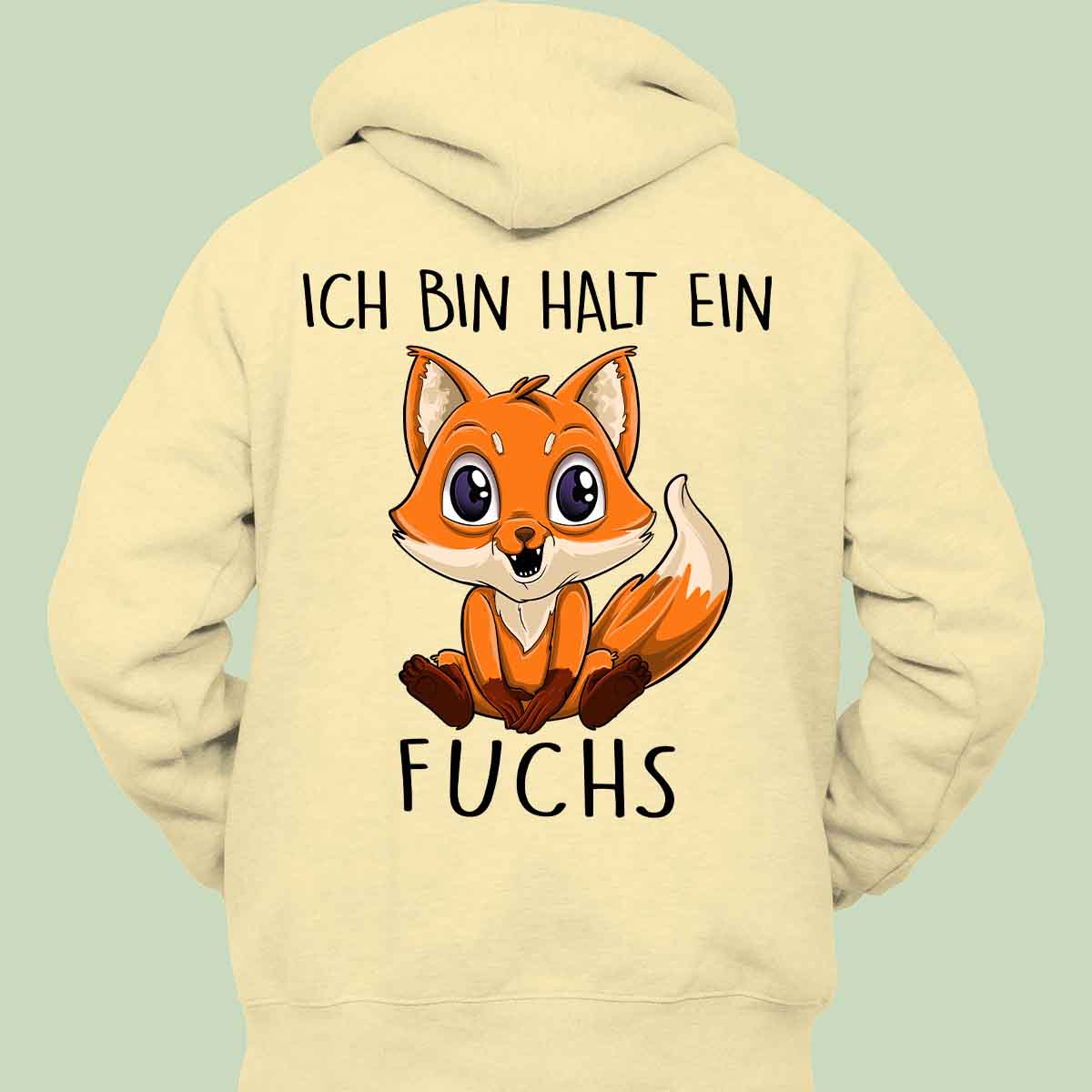 Ein Fuchs - Hoodie Unisex Rückendruck