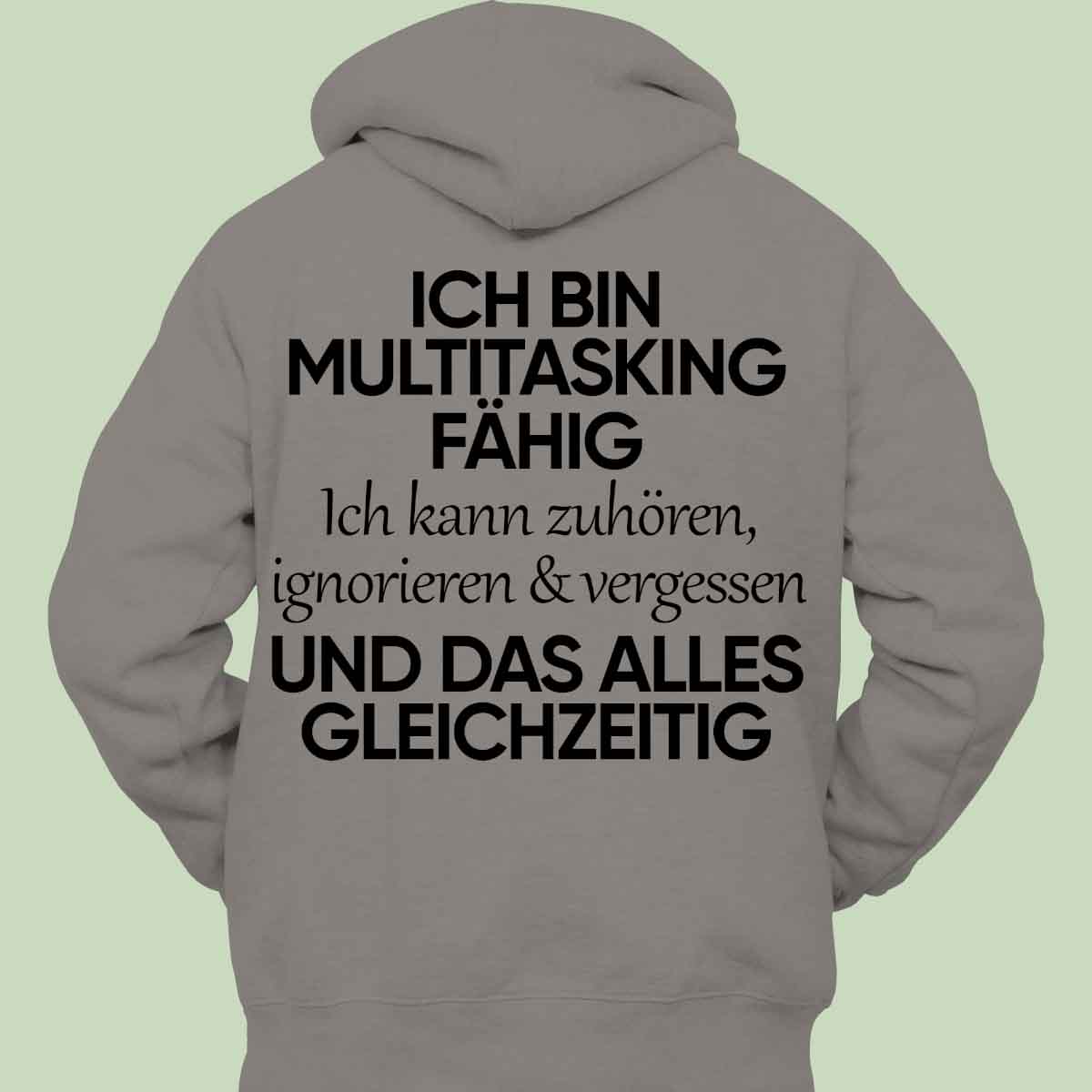 Multitasking - Hoodie Unisex Rückendruck