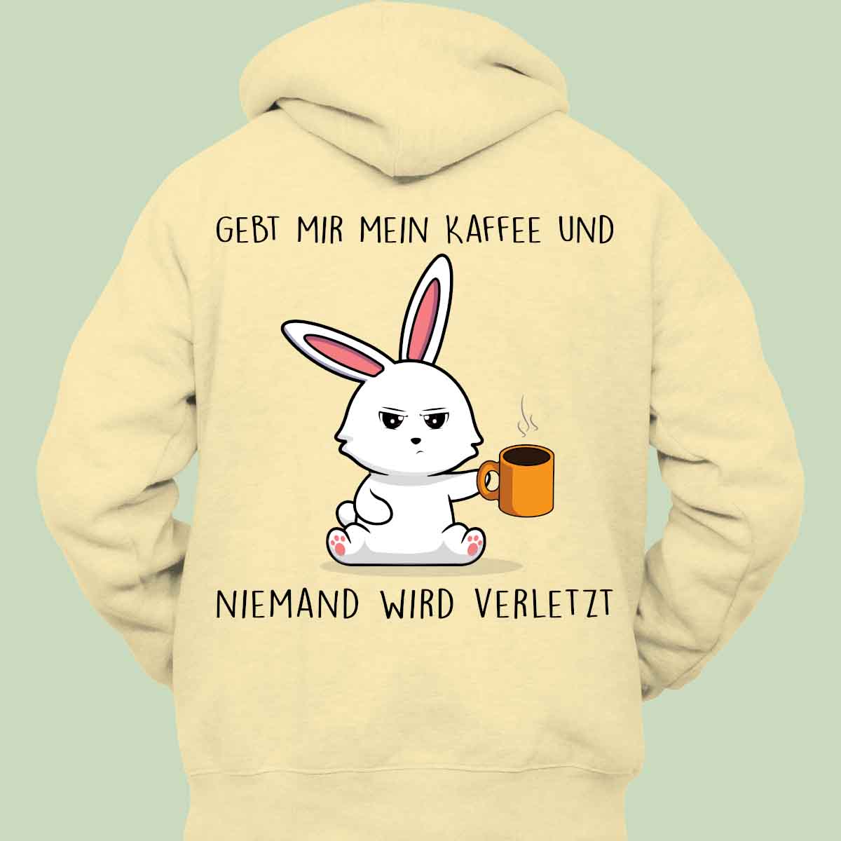 Verletzt Bunny - Hoodie Unisex Rückendruck