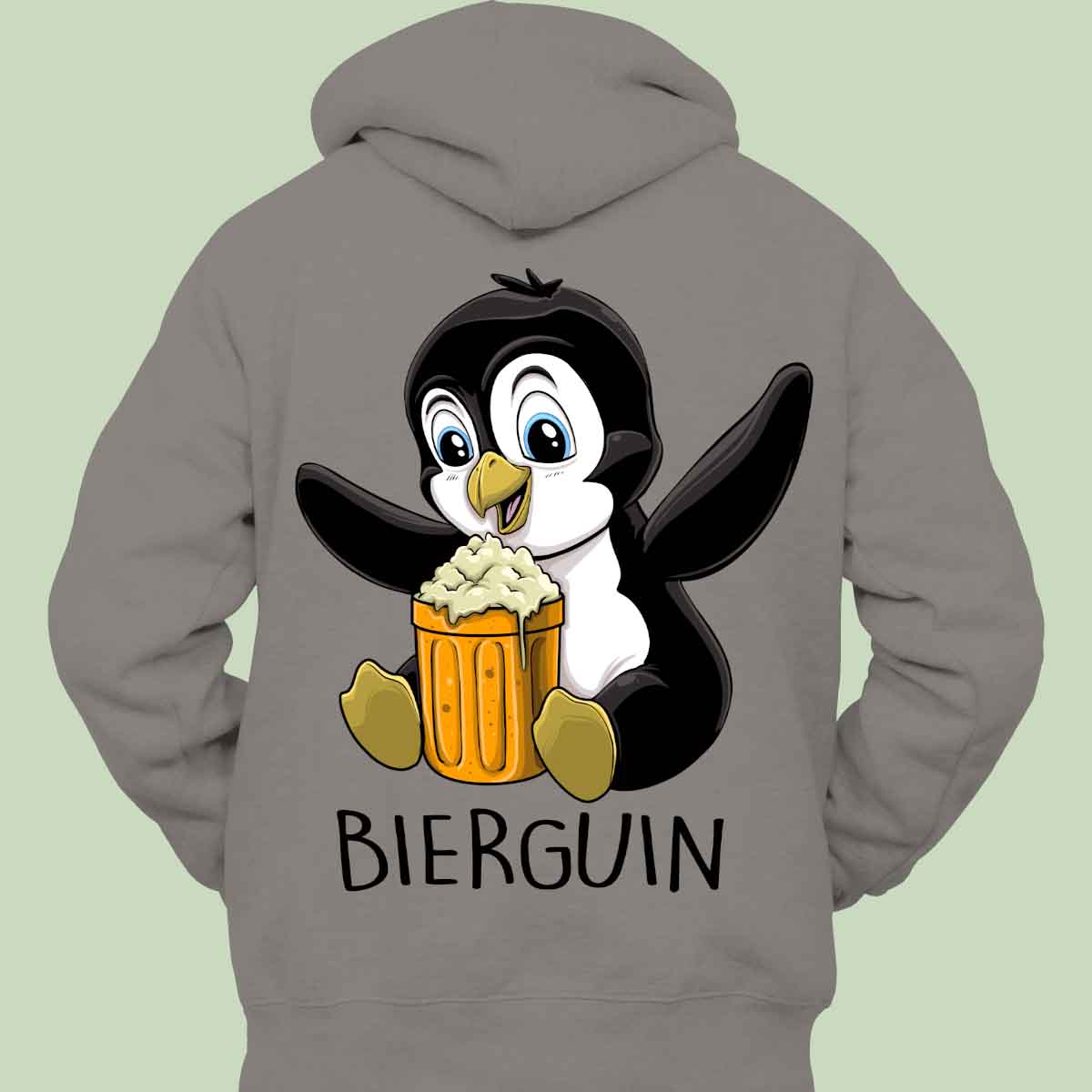 Bierguin - Hoodie Unisex Rückendruck