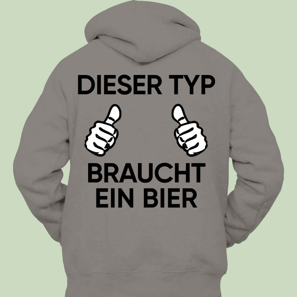 Dieser Typ - Hoodie Unisex Rückendruck
