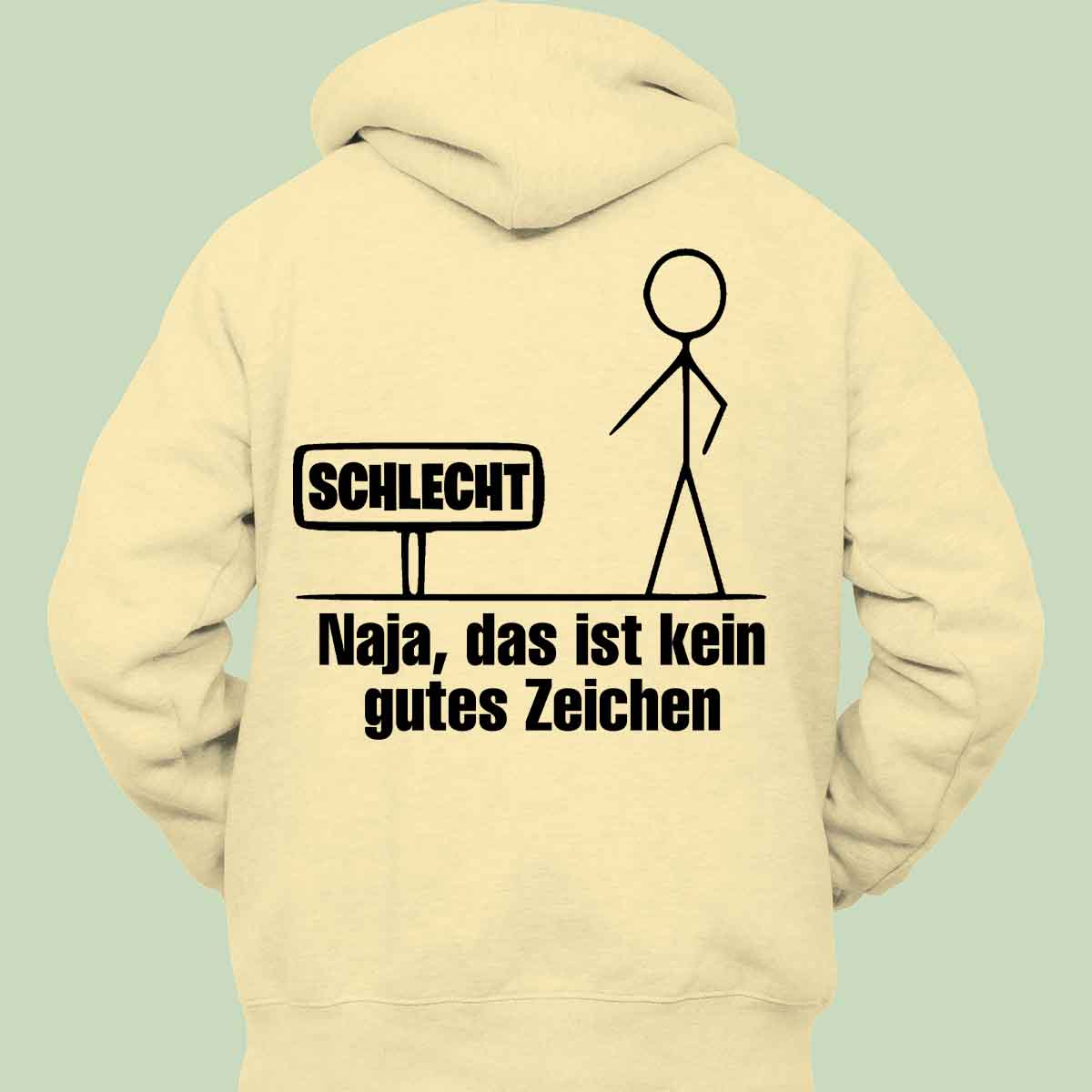 Gutes Zeichen - Hoodie Unisex Rückendruck