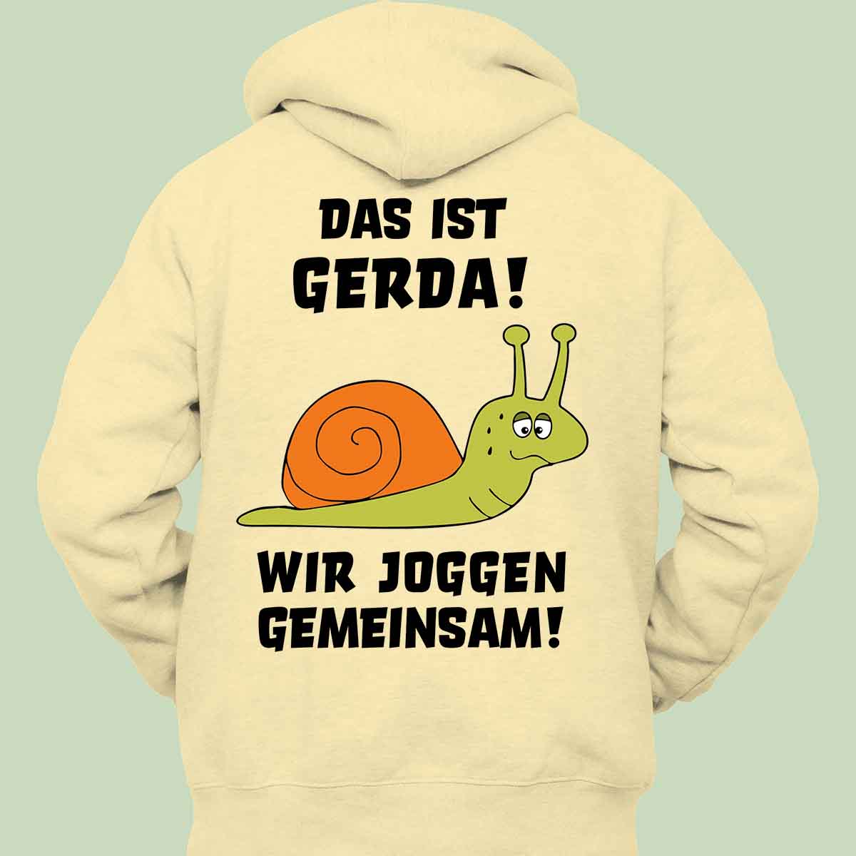 Gerda Schnecke - Hoodie Unisex Rückendruck