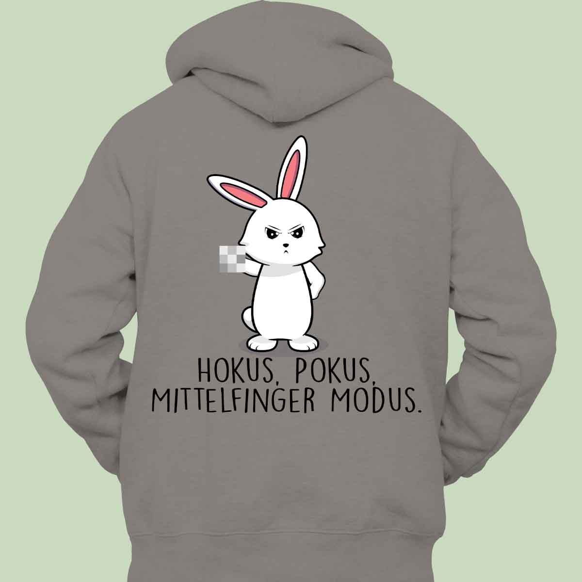 Hokus Pokus Bunny - Hoodie Unisex Rückendruck