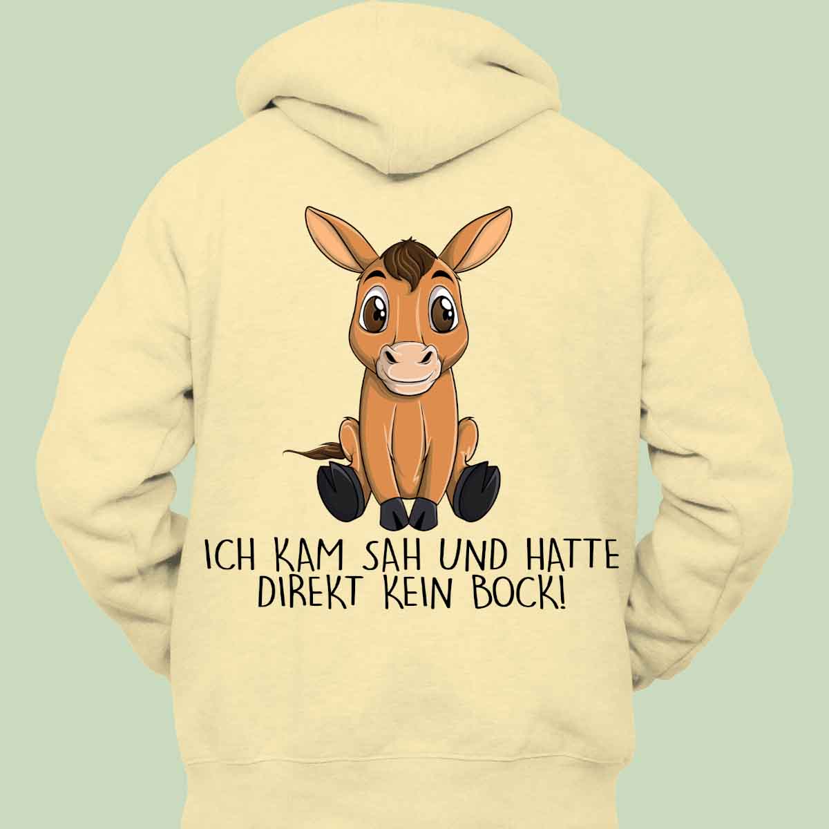 Kein Bock Pferd - Hoodie Unisex Rückendruck