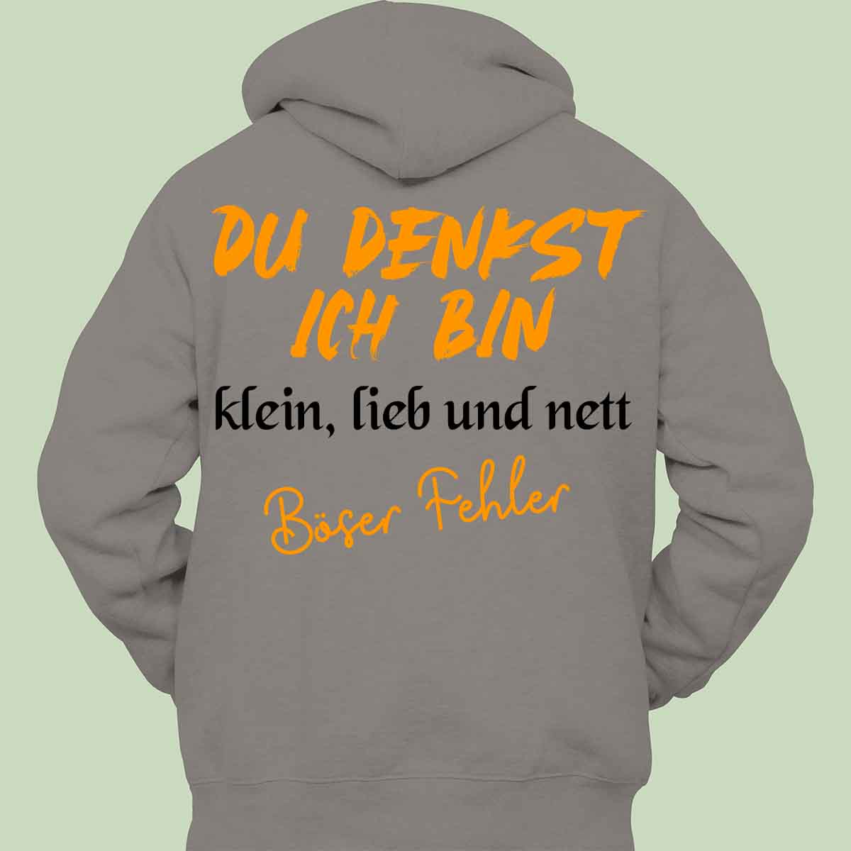 Böser Fehler - Hoodie Unisex Rückendruck