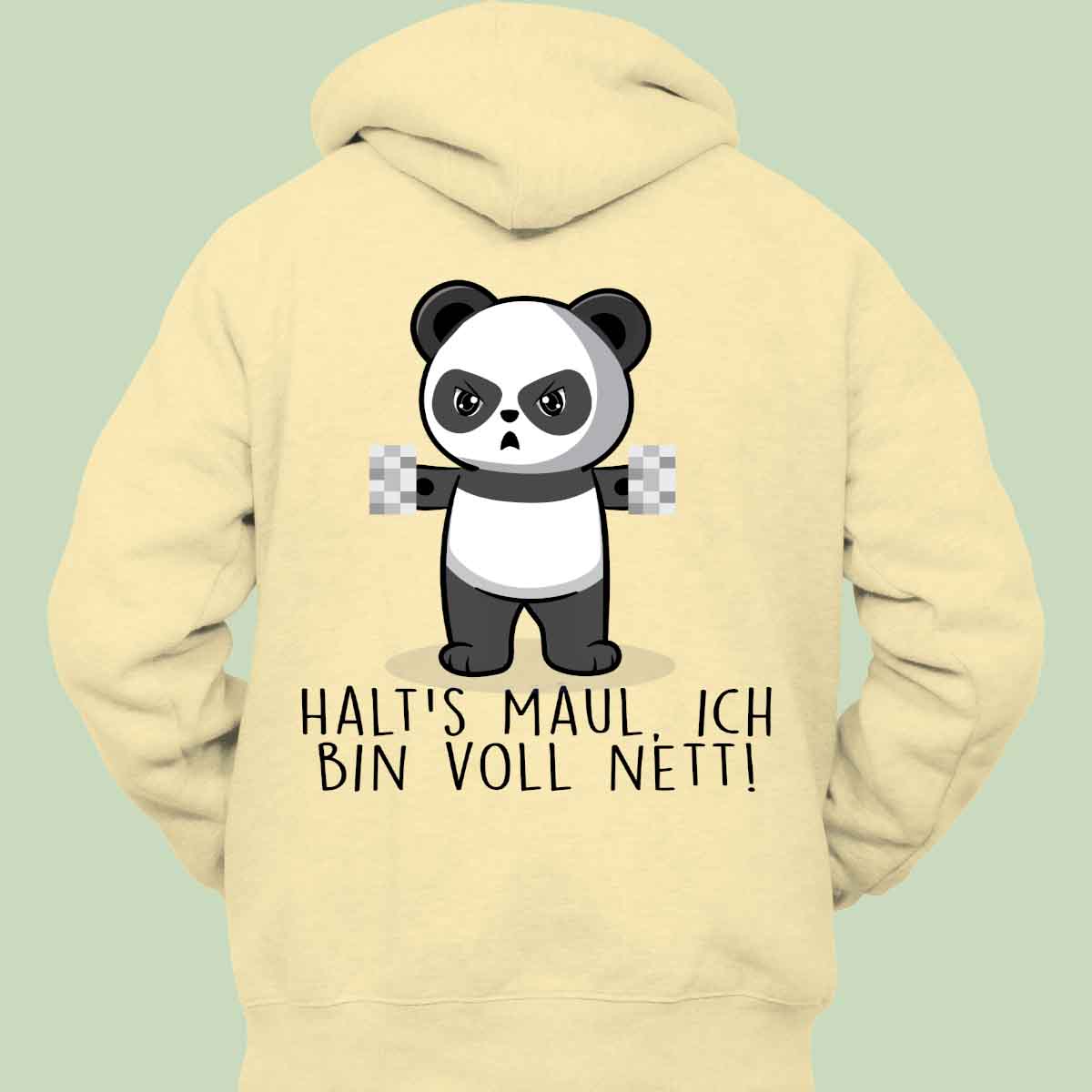 Voll Nett Cute Panda - Hoodie Unisex Rückendruck