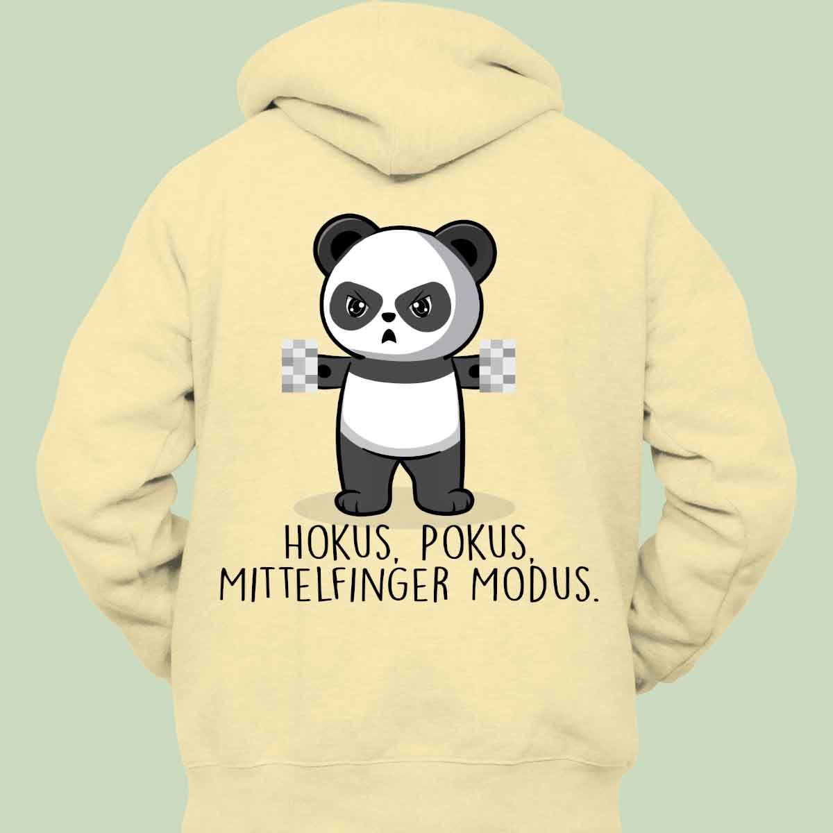 Hokus Pokus Cute Panda - Hoodie Unisex Rückendruck