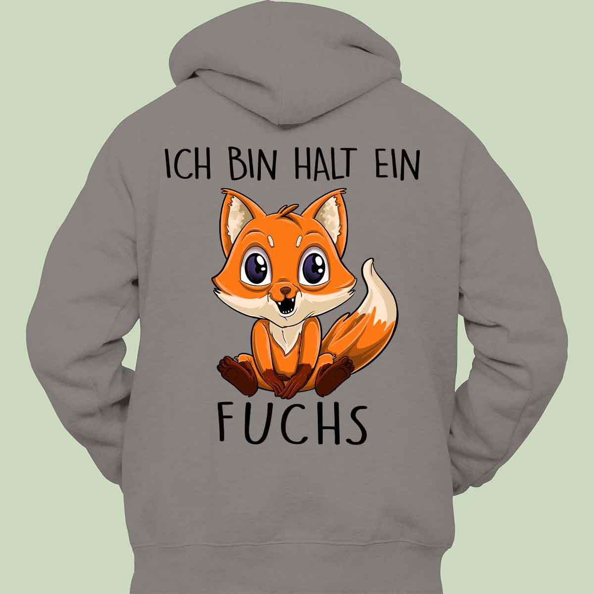 Ein Fuchs - Hoodie Unisex Rückendruck
