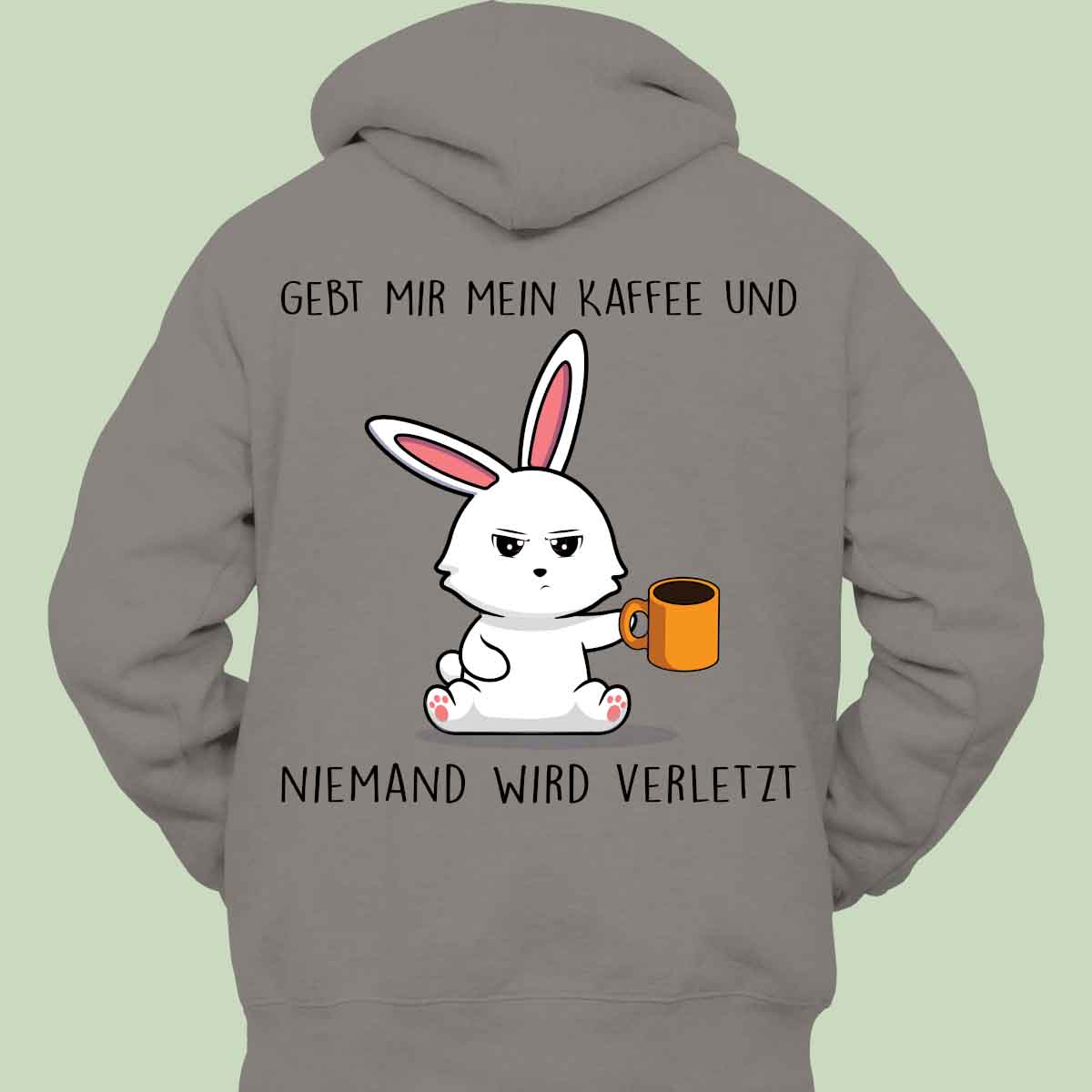 Verletzt Bunny - Hoodie Unisex Rückendruck