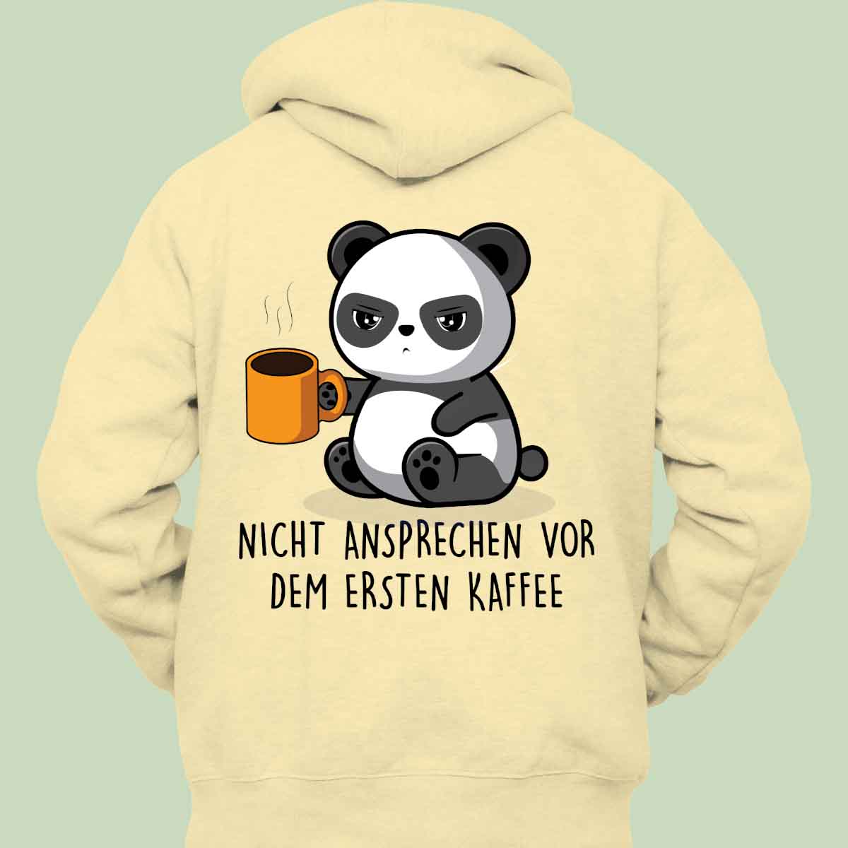 Ansprechen Cute Panda - Hoodie Unisex Rückendruck
