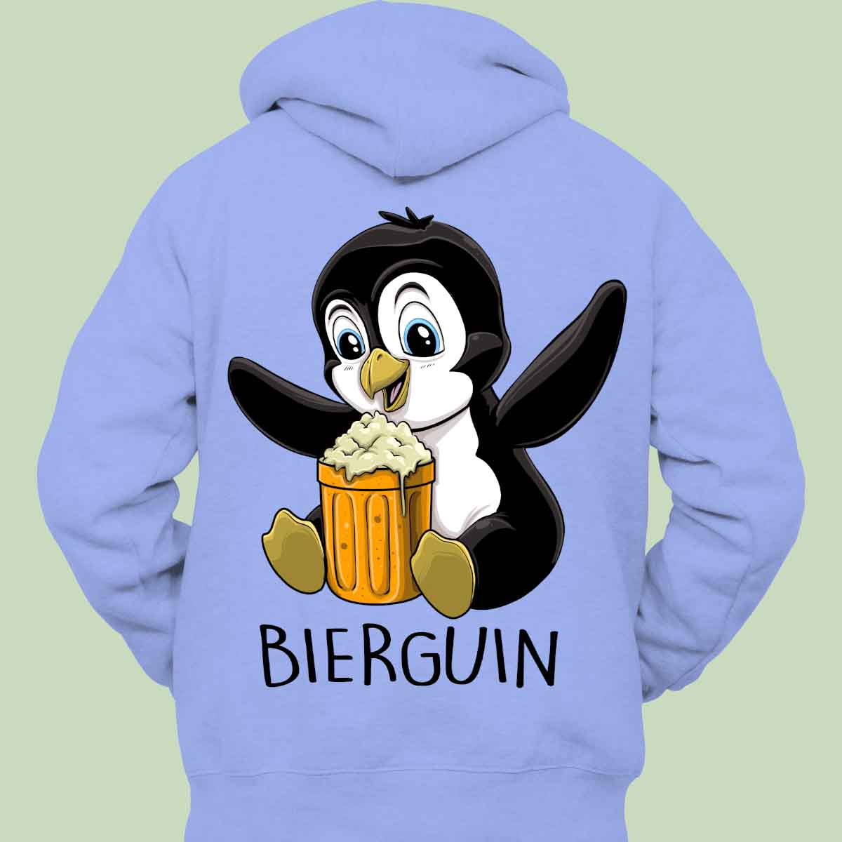 Bierguin - Hoodie Unisex Rückendruck