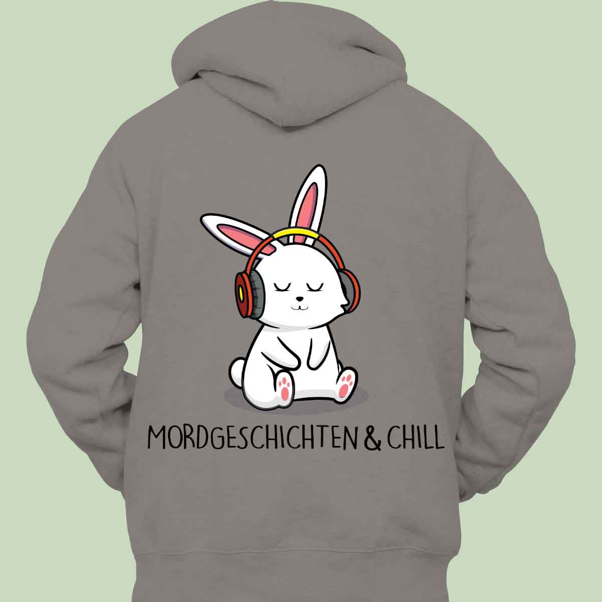 Mordgeschichten & Chill Bunny - Hoodie Unisex Rückendruck