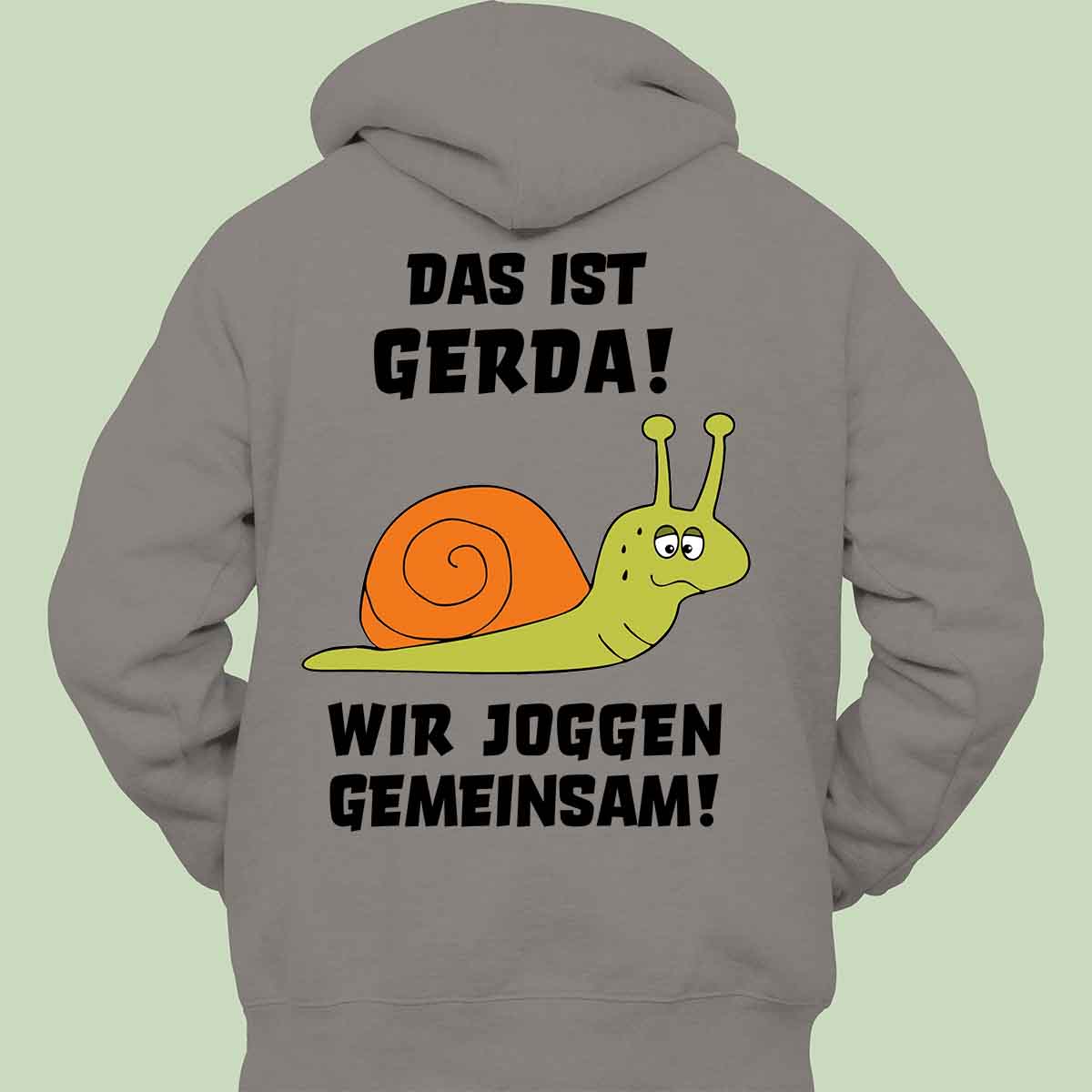 Gerda Schnecke - Hoodie Unisex Rückendruck
