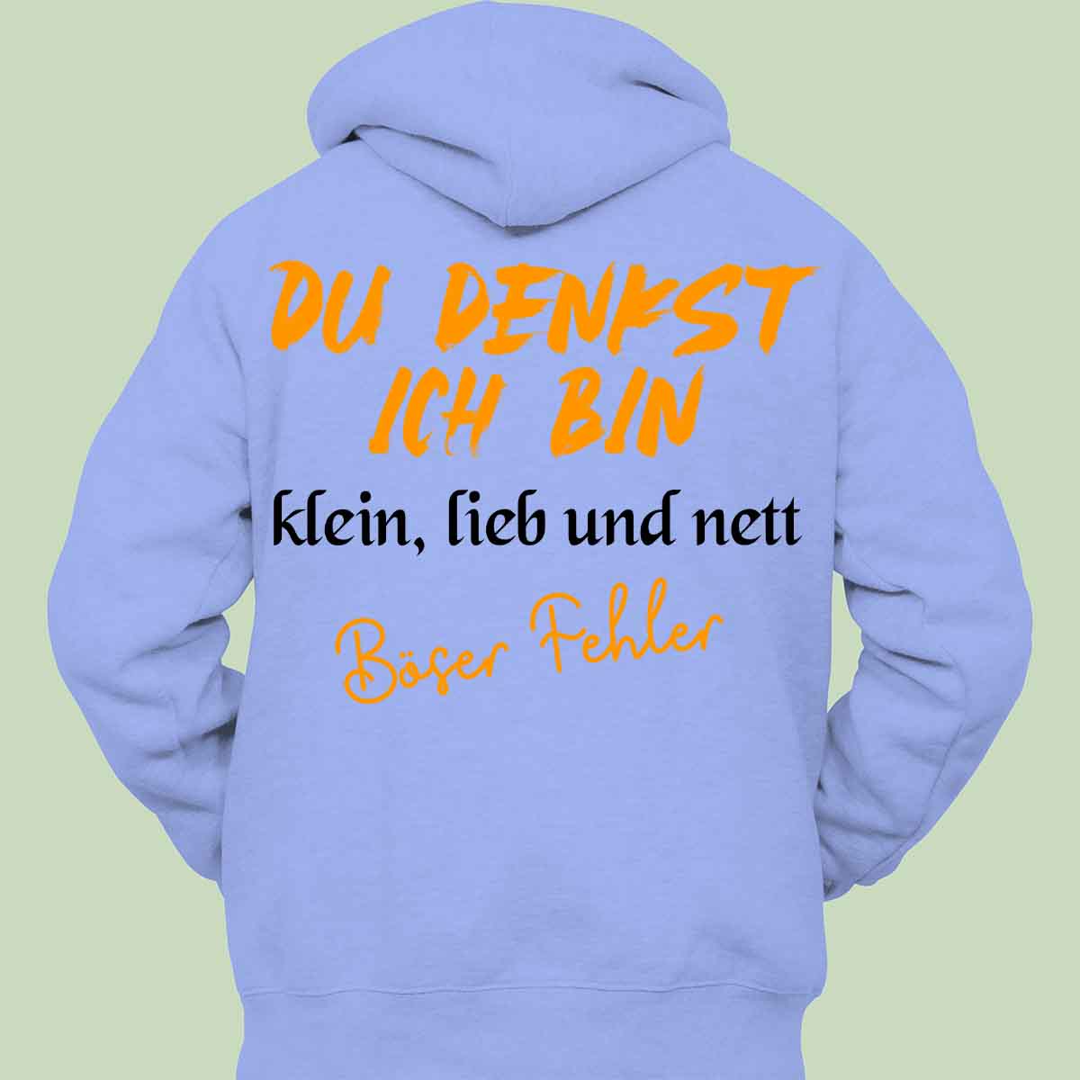 Böser Fehler - Hoodie Unisex Rückendruck