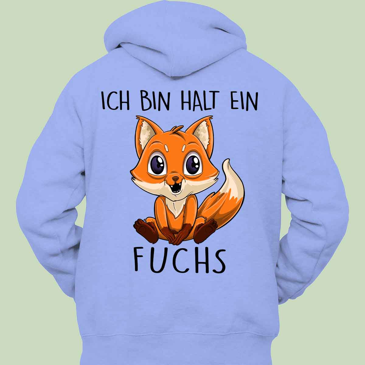 Ein Fuchs - Hoodie Unisex Rückendruck